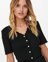 ONLY - ONLLAILA S/S BUTTON TOP JRS - lowest prices - black - 5