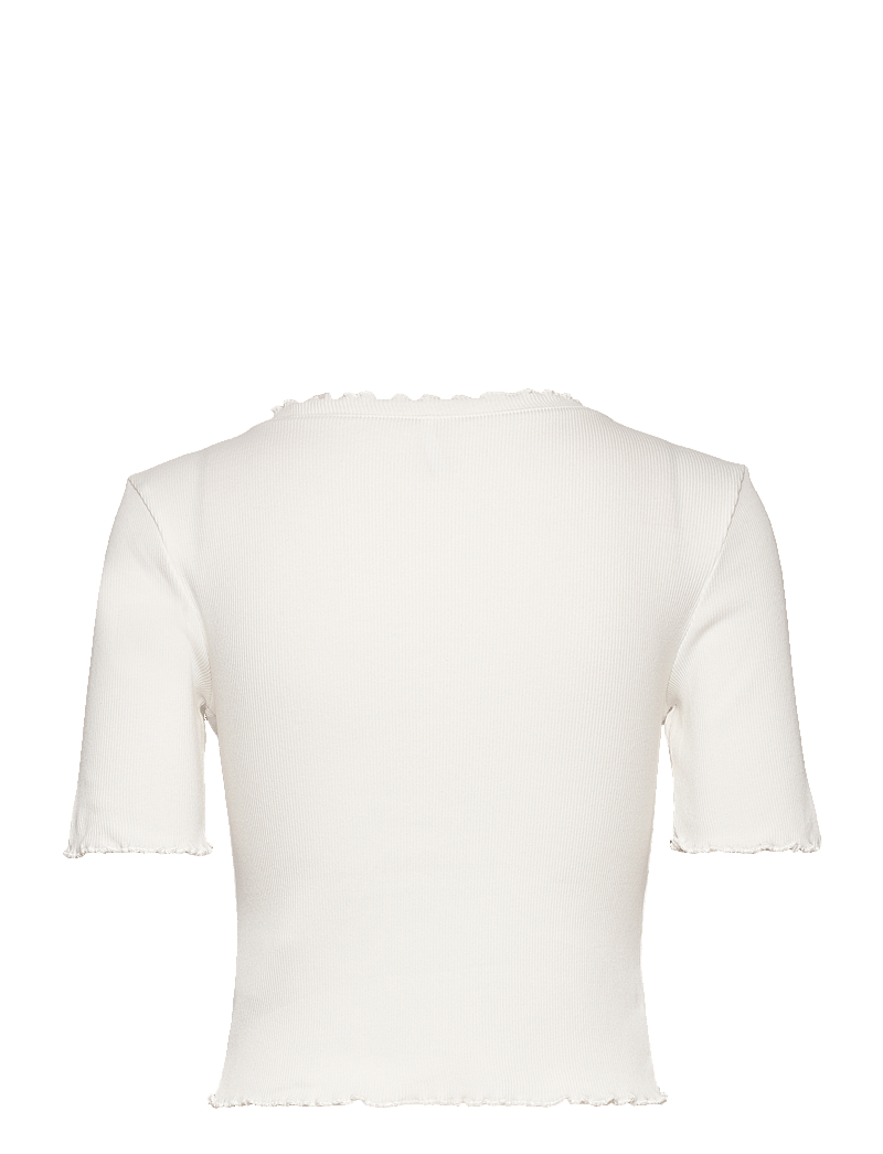 ONLY - ONLLAILA S/S BUTTON TOP JRS - crop tops - cloud dancer - 2