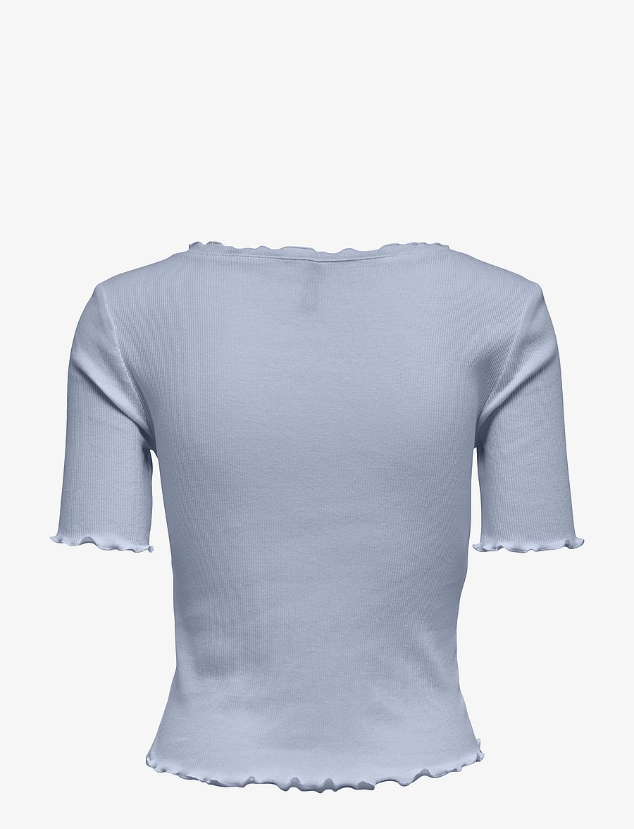ONLY - ONLLAILA S/S BUTTON TOP JRS - soft chambray - 2