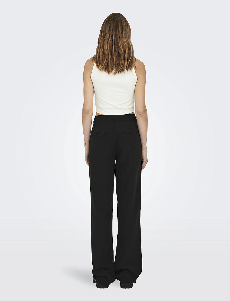 ONLY - ONLBERRY HW WIDE PANT TLR NOOS - kostymbyxor - black - 3