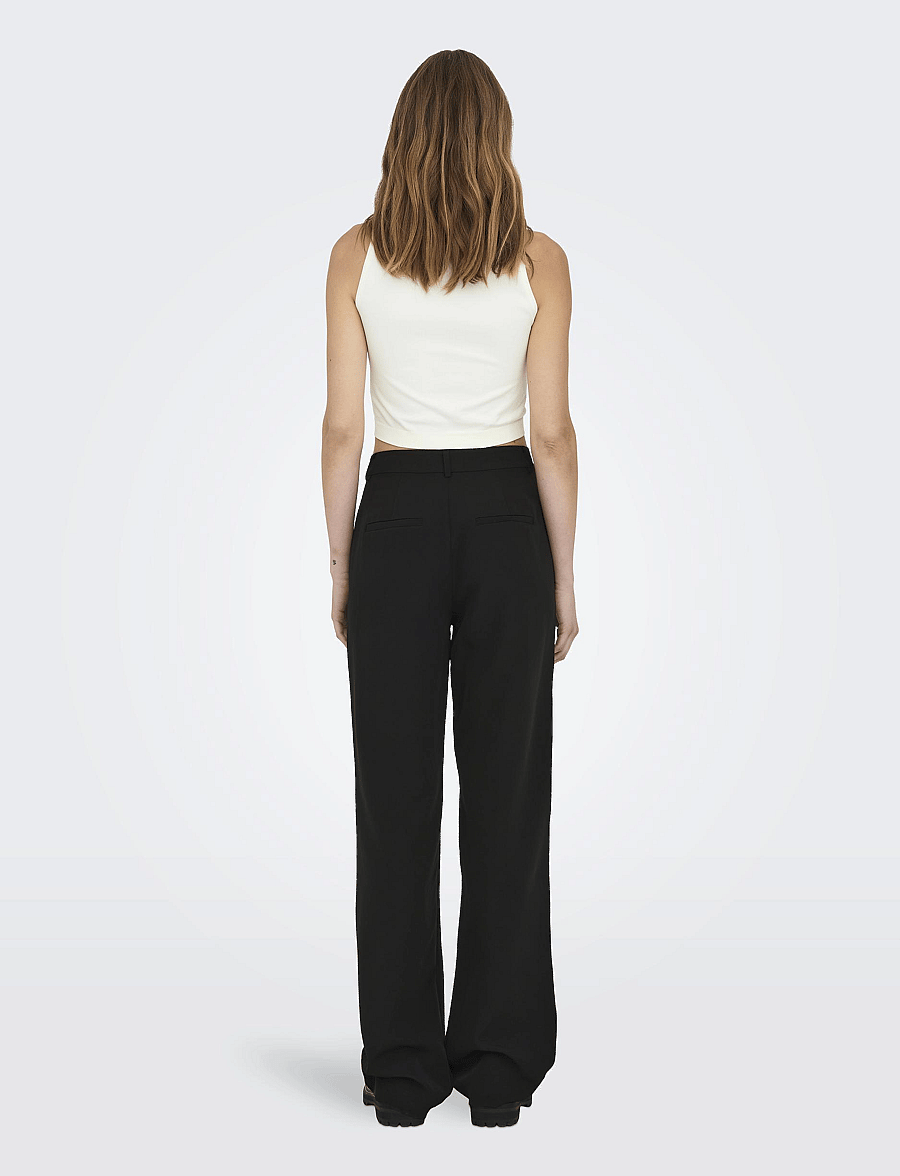 ONLY - ONLBERRY LIFE HW WIDE PANT TLR NOOS - black - 3