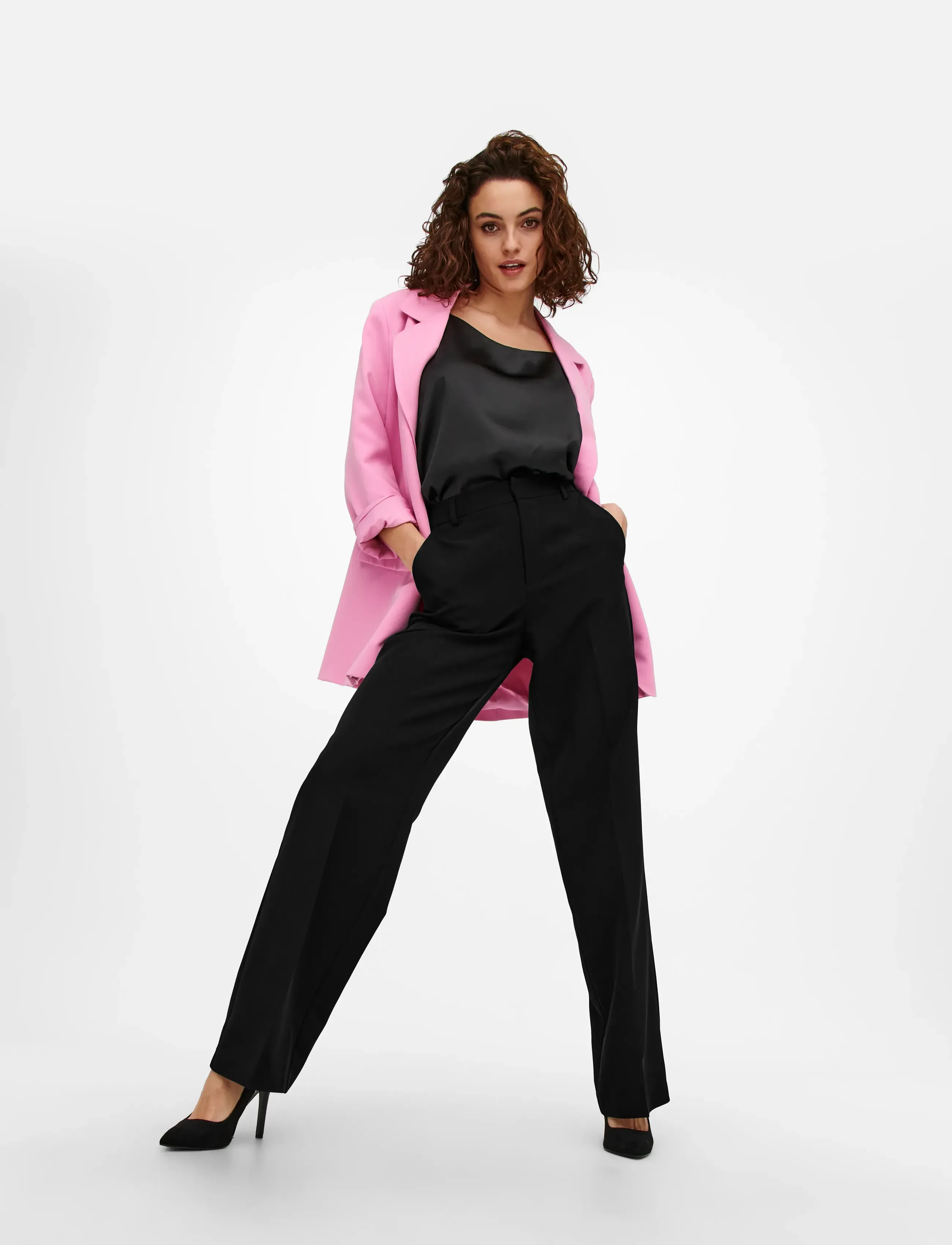ONLY Onlberry Life Hw Wide Pant Tlr Noos kostymbyxor dam – bild 5