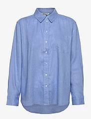 ONLY - ONLTOKYO L/S LINEN BLEND SHIRT PNT NOOS - linnen overhemden - azurine - 0