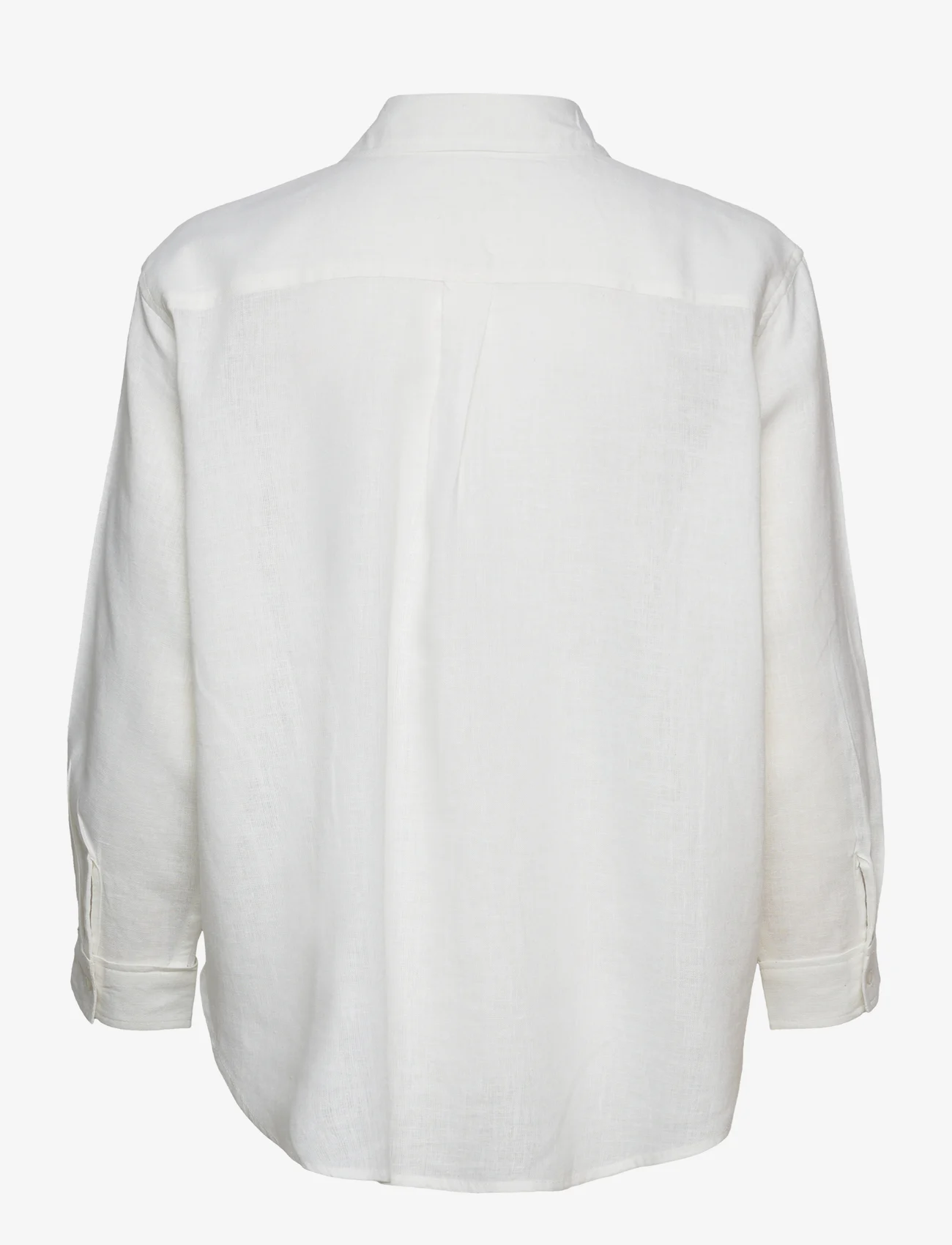 ONLY - ONLTOKYO L/S LINEN BLEND SHIRT PNT NOOS - lininiai marškiniai - bright white - 1