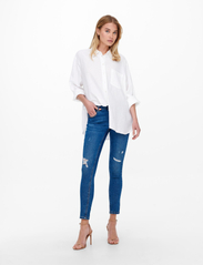 ONLY - ONLTOKYO L/S LINEN BLEND SHIRT PNT NOOS - lininiai marškiniai - bright white - 3