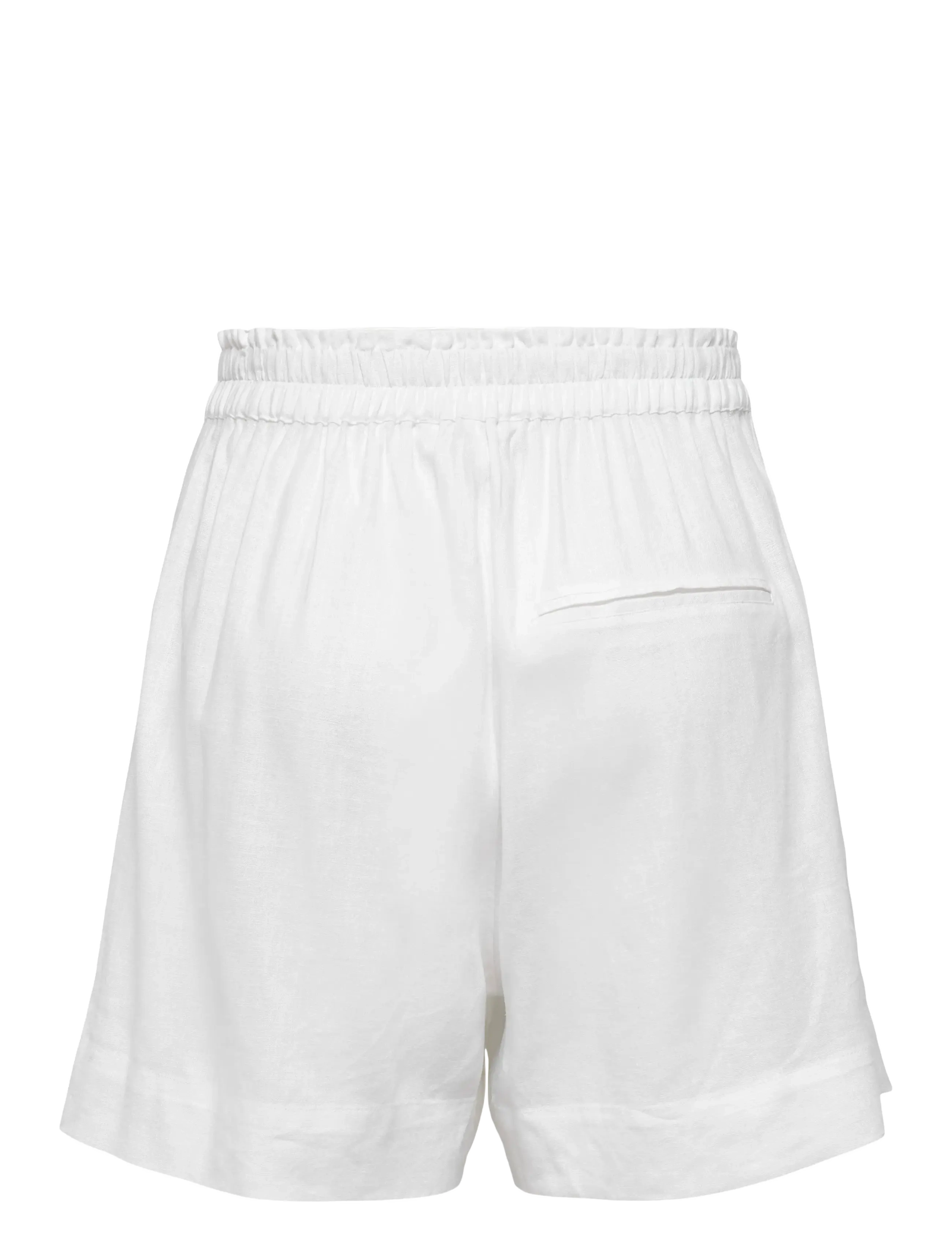 ONLY - ONLTOKYO HW LINEN BLEND SHORTS PNT NOOS - laveste priser - bright white - 2