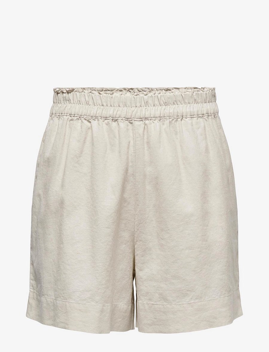 ONLY - ONLTOKYO HW LINEN BLEND SHORTS PNT NOOS - leinen-shorts - moonbeam - 1