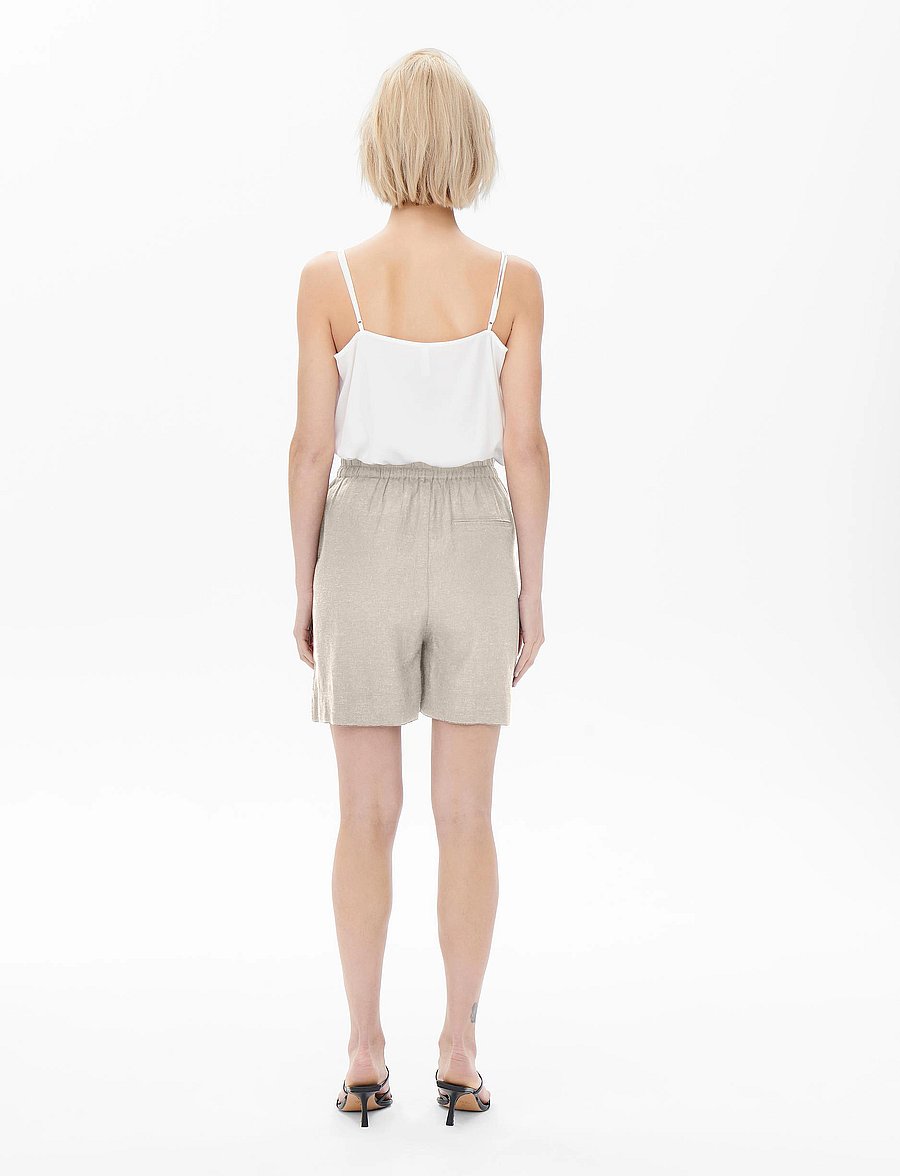 ONLY - ONLTOKYO HW LINEN BLEND SHORTS PNT NOOS - leinen-shorts - moonbeam - 3