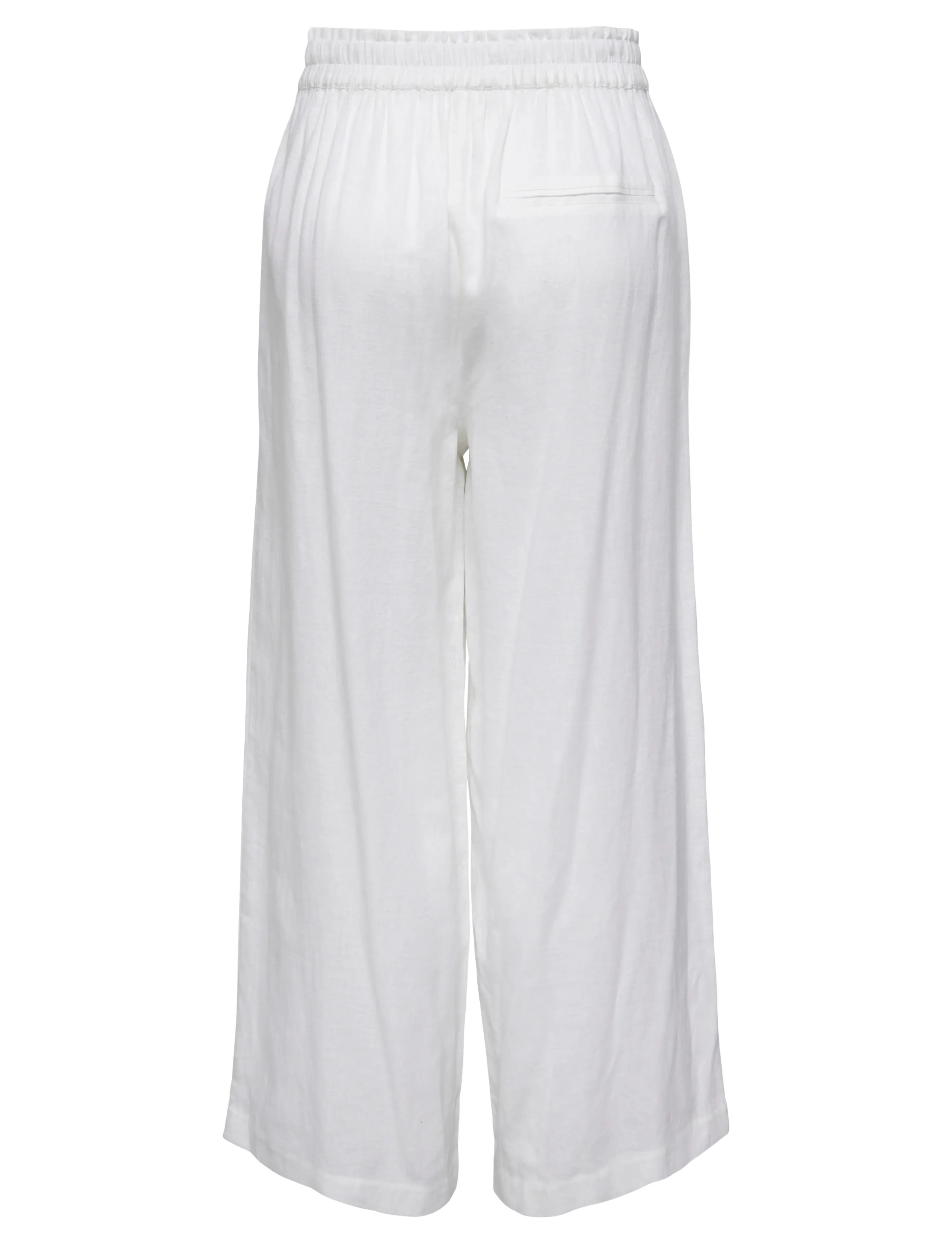 ONLY - ONLTOKYO LIFE HW LINEN BLEND PNT NOOS - lininės kelnės - bright white - 2