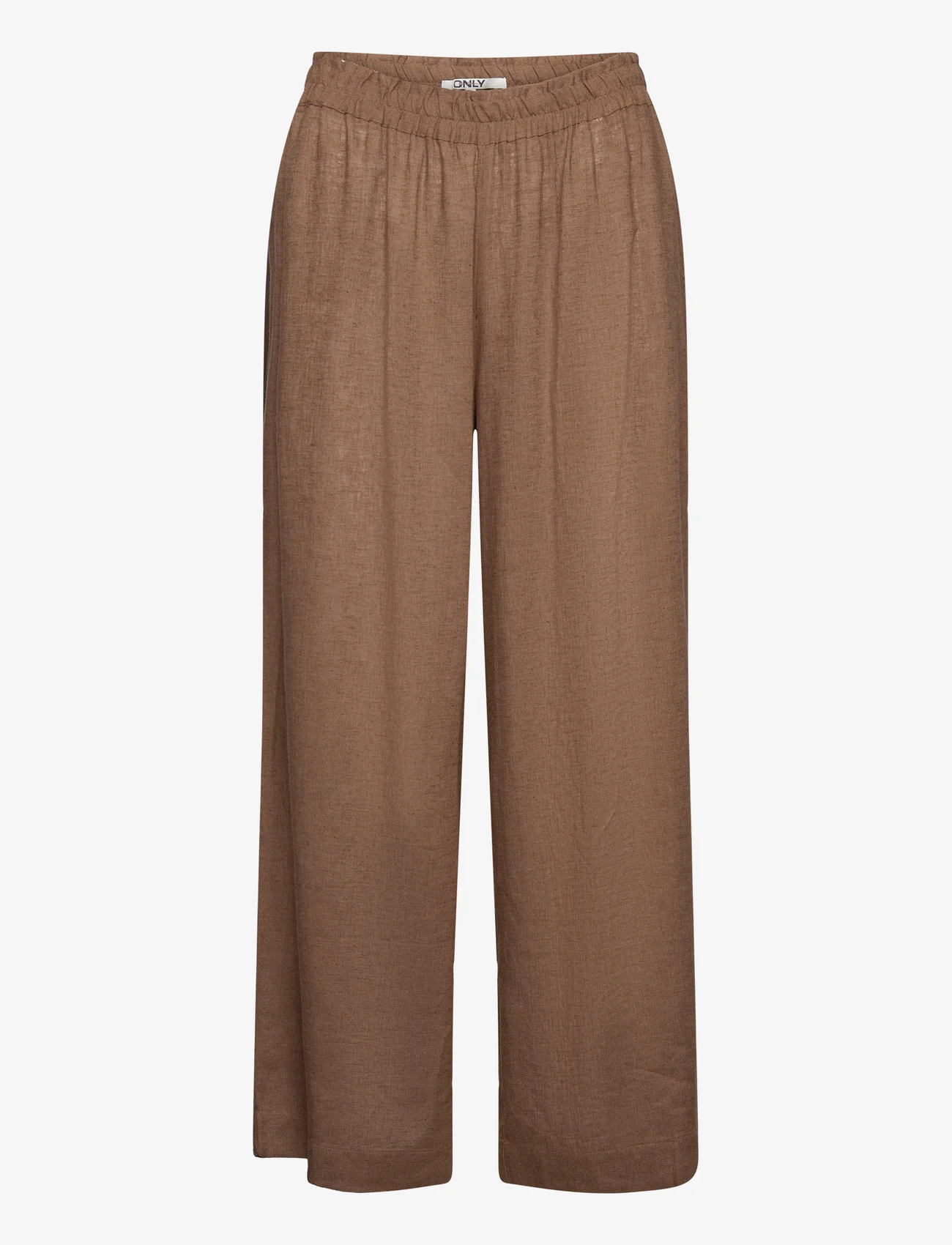 ONLY - ONLTOKYO HW LINEN BLEND PANT PNT NOOS - linen trousers - cub - 0