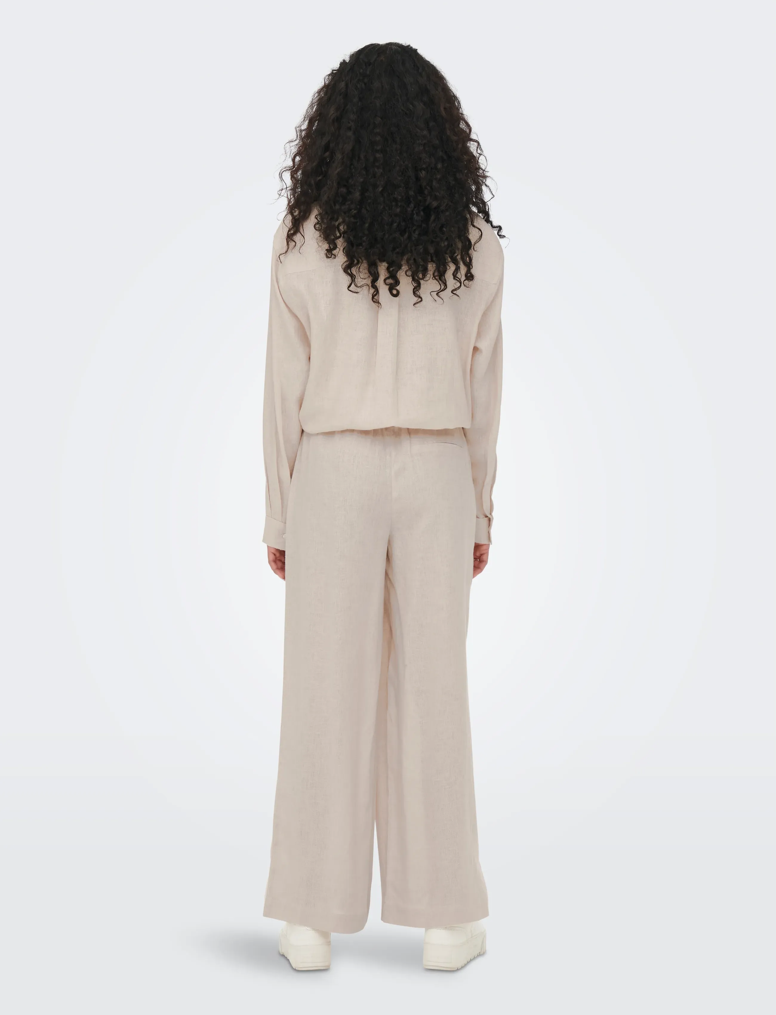 ONLY - ONLTOKYO LIFE HW LINEN BLEND PNT NOOS - leinenhosen - moonbeam - 3
