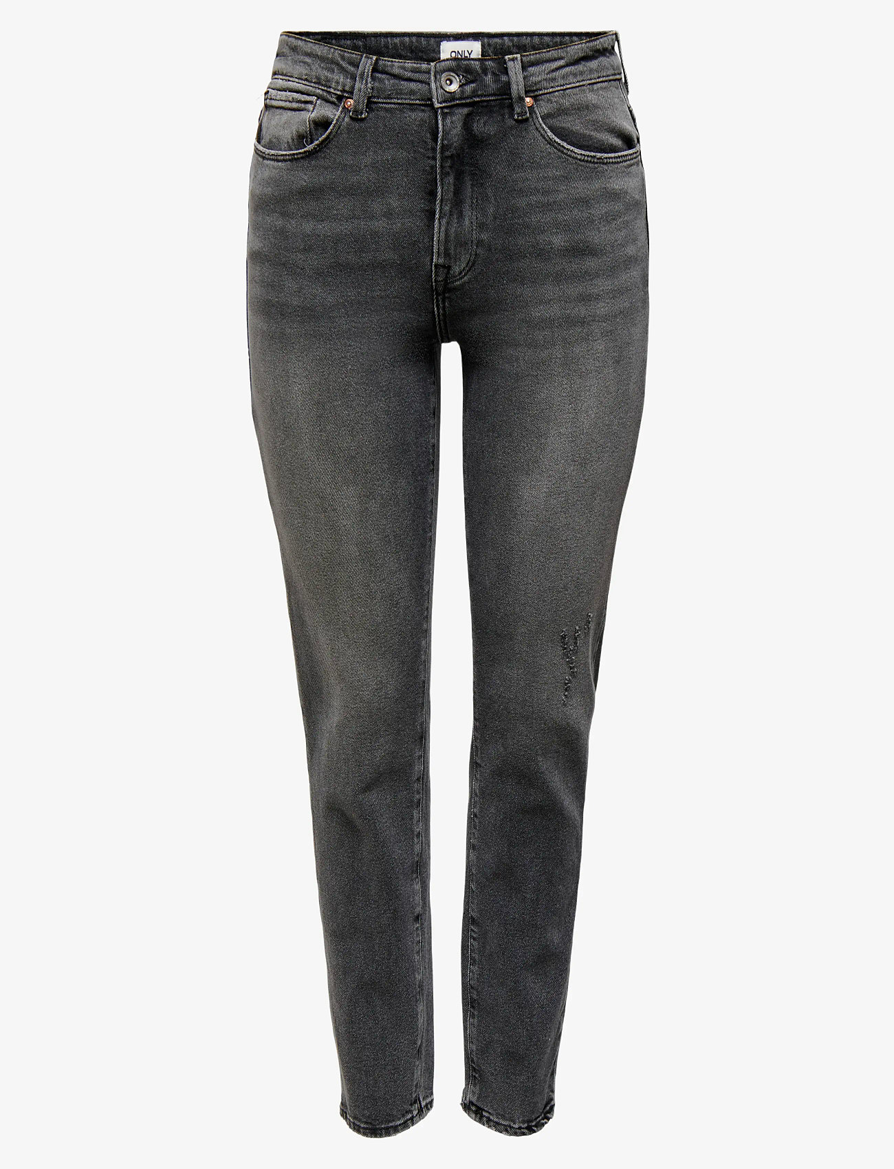 ONLY - ONLEMILY STRETCH HW ST AK DNM CRO614NOOS - straight jeans - dark grey denim - 1