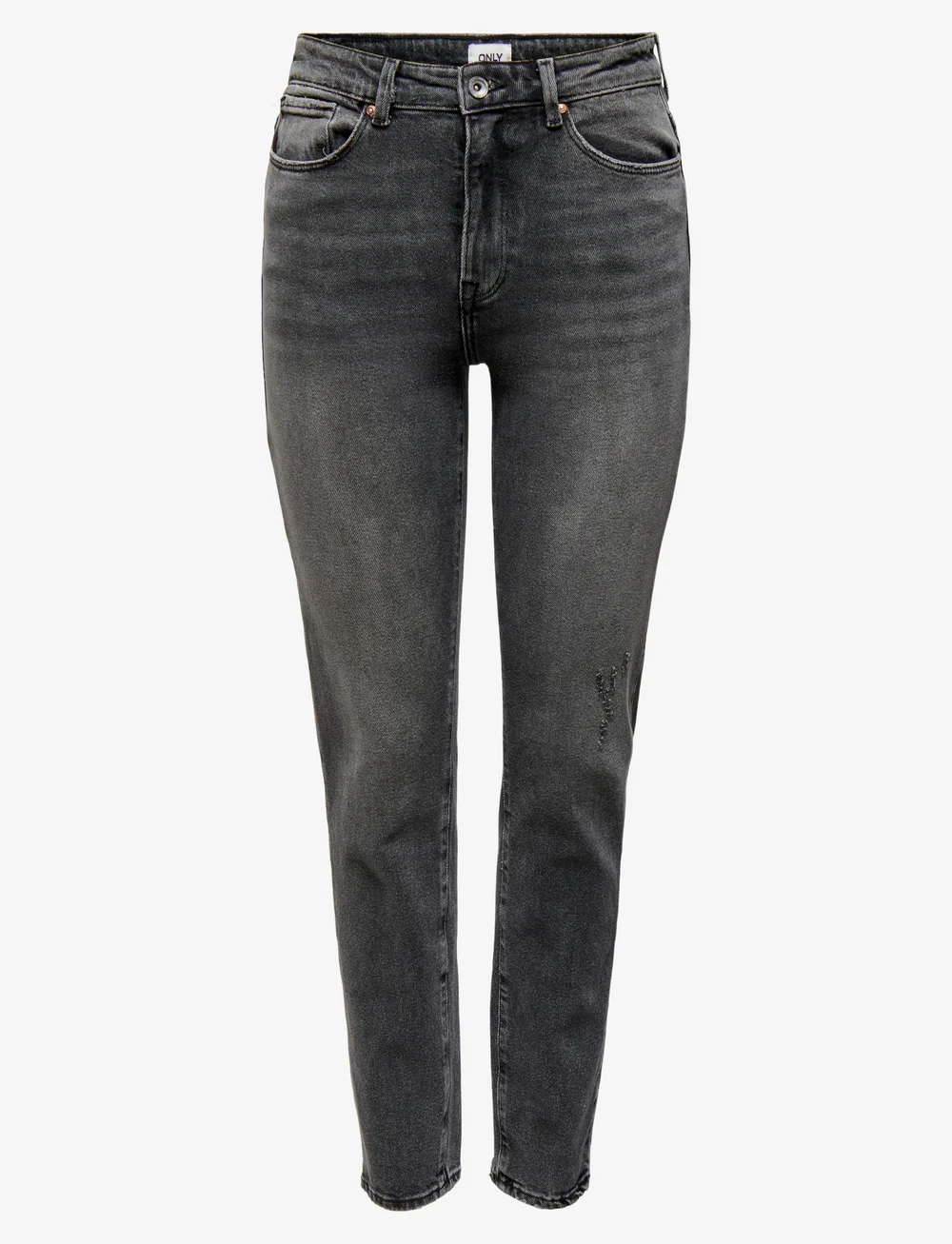 ONLY - ONLEMILY STRETCH HW ST AK DNM CRO614NOOS - straight jeans - dark grey denim - 1