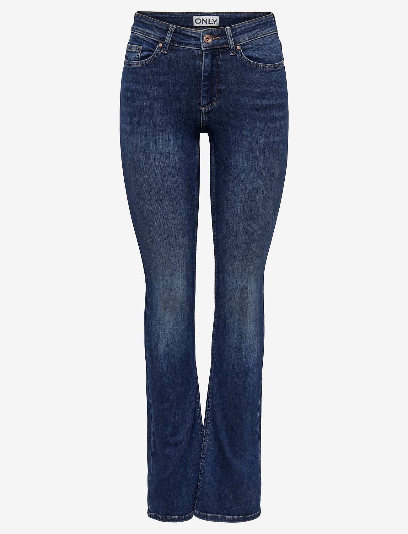 ONLY - ONLBLUSH MID FLARED DNM TAI021 NOOS - schlaghosen - dark blue denim - 1