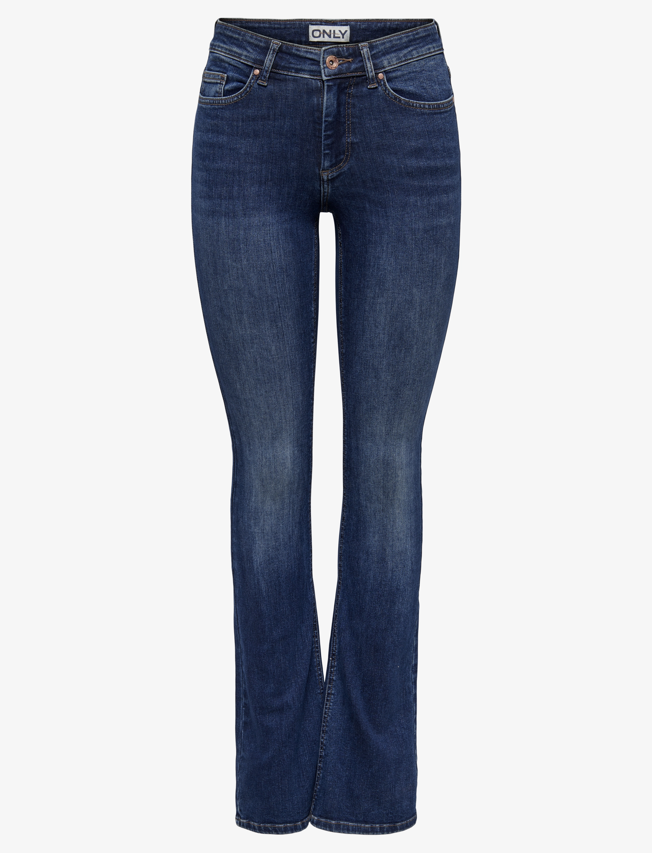 ONLY ONLBLUSH MID FLARED DNM TAI021 NOOS - Kleidung - DARK BLUE DENIM / blue