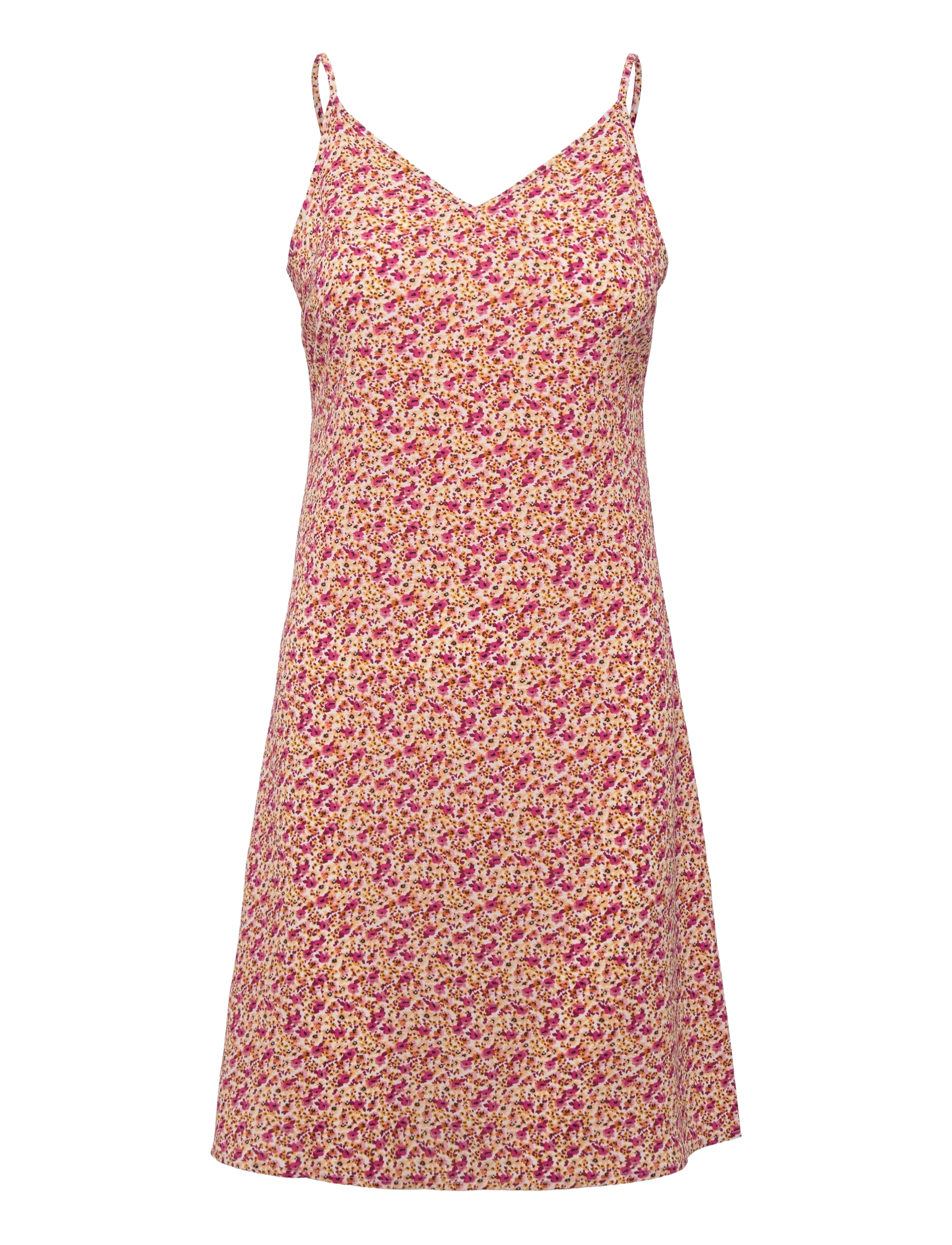 ONLNOVA LUX STRAP OFELIA DRESS AOP PTM - FUCHSIA
