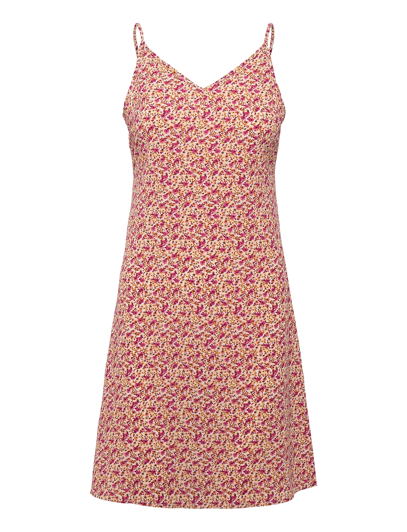 ONLNOVA LUX STRAP OFELIA DRESS AOP PTM - FUCHSIA