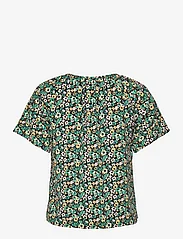 ONLY - ONLNOVA LUX S/S AGNES TOP AOP PTM - short-sleeved blouses - winter green - 1