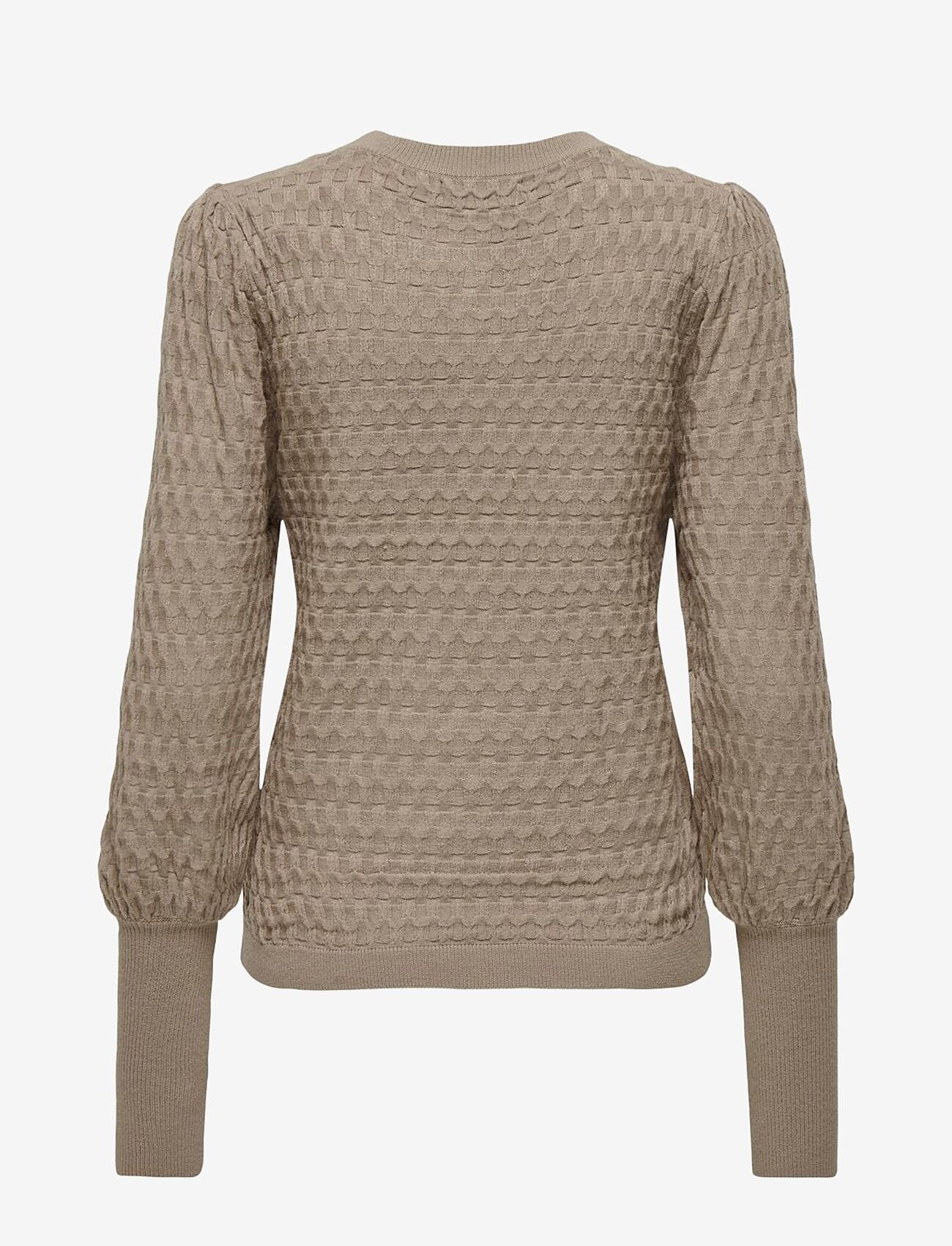 ONLY - ONLFAYE LIFE L/S PULLOVER KNT NOOS - stickade tröjor - silver mink - 2