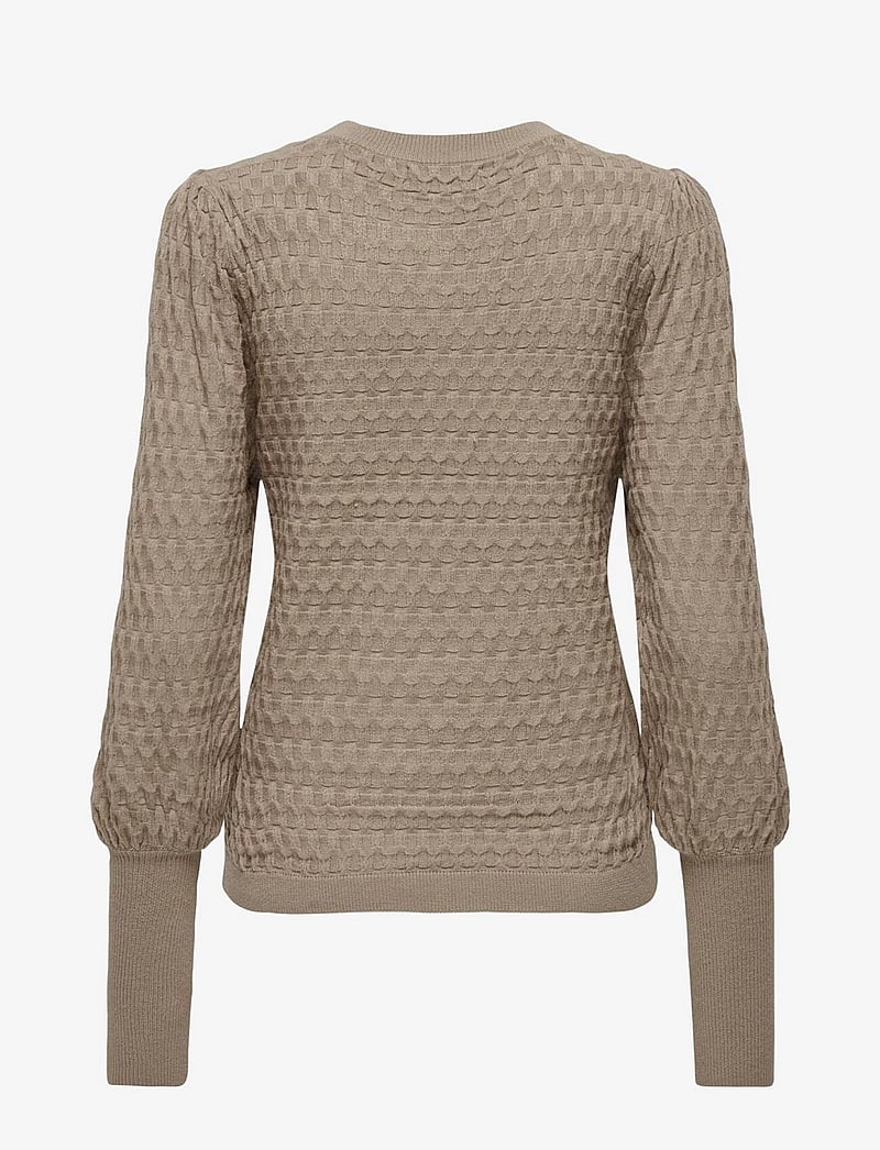 ONLY - ONLFAYE LIFE L/S PULLOVER KNT NOOS - stickade tröjor - silver mink - 2