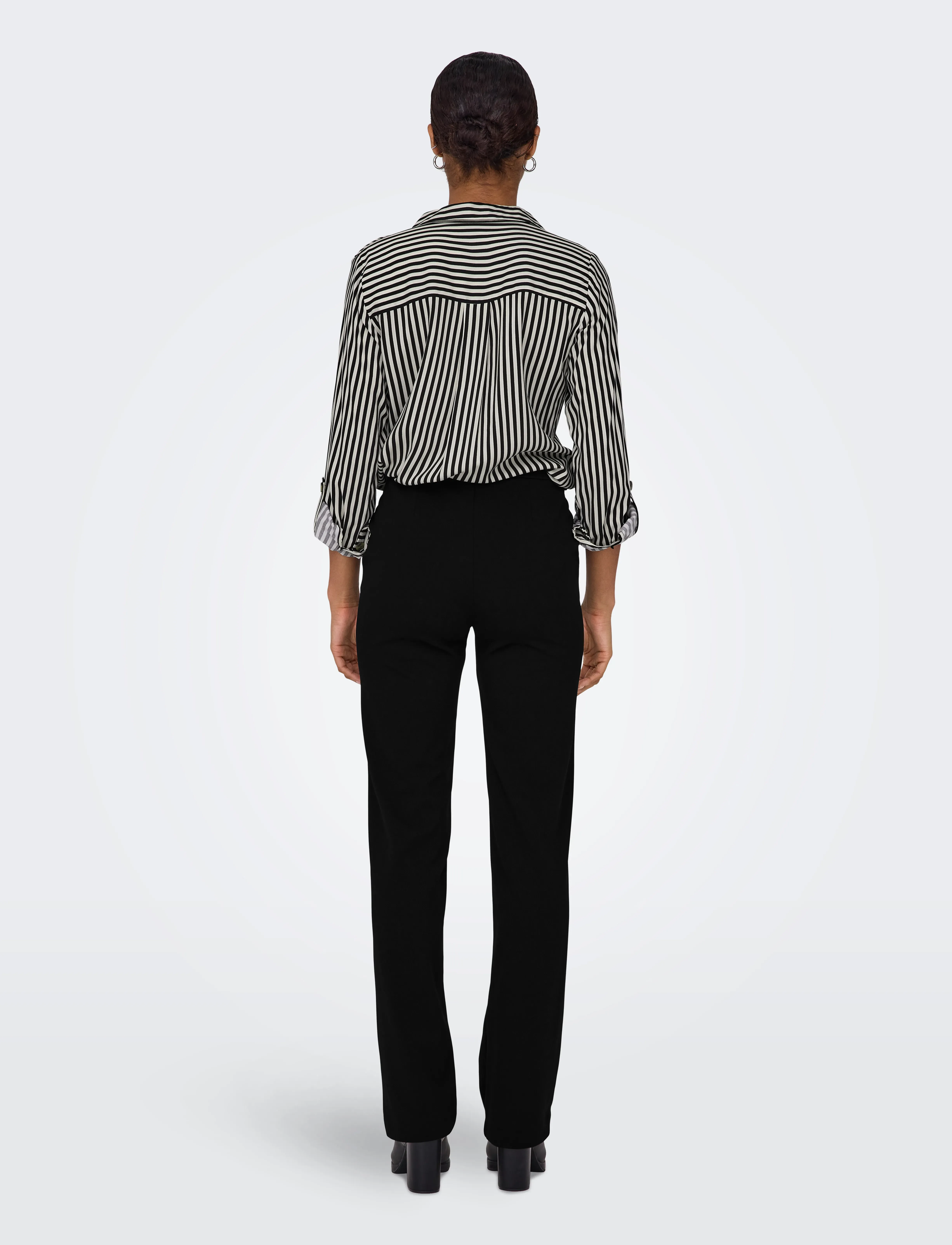 ONLY - ONLRAFFY-YO MID STR PANT PNT NOOS - bukser med lige ben - black - 3
