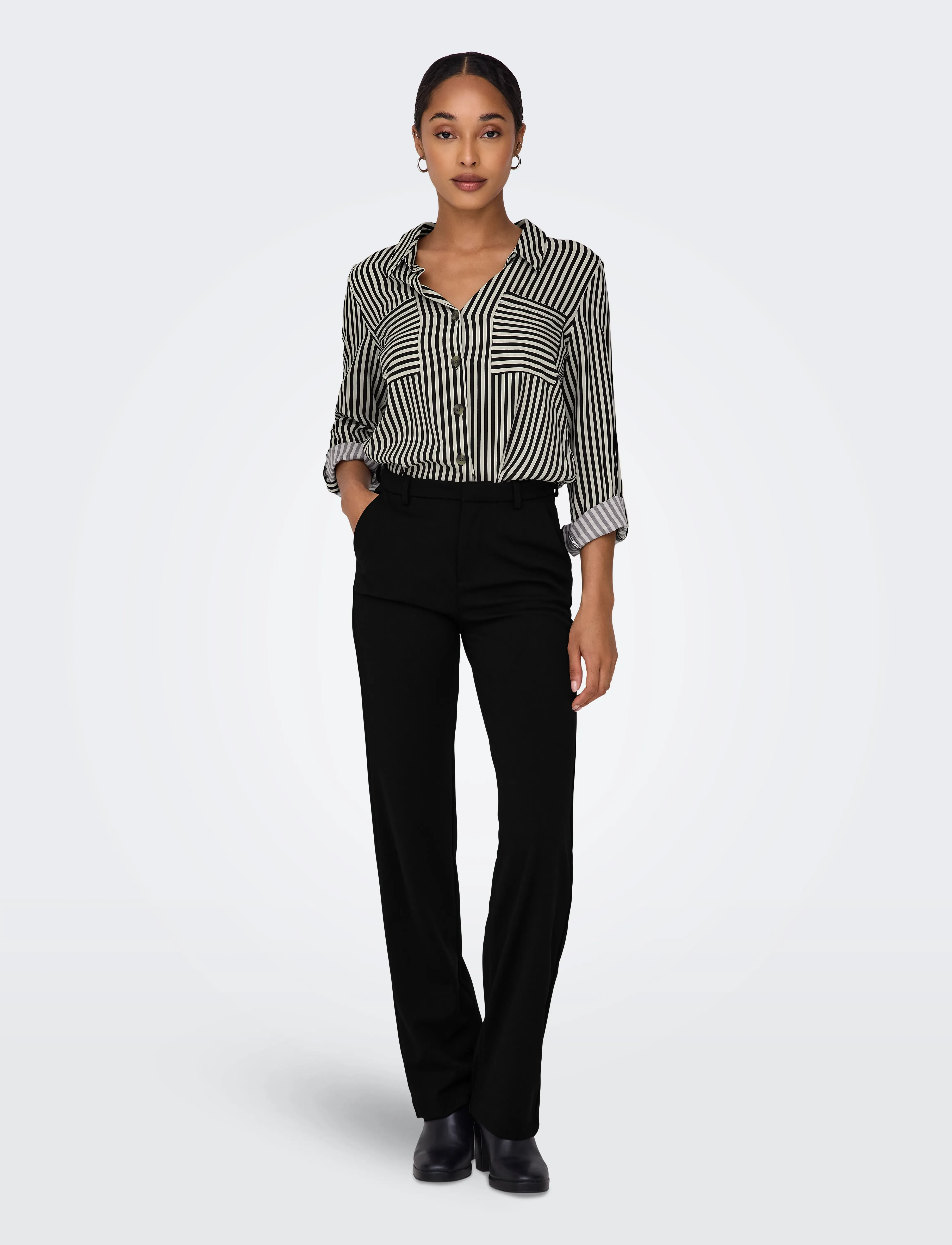 ONLY Onlraffy-Yo Life Mid Str Pant Tlr N kostymbyxor dam – bild 7