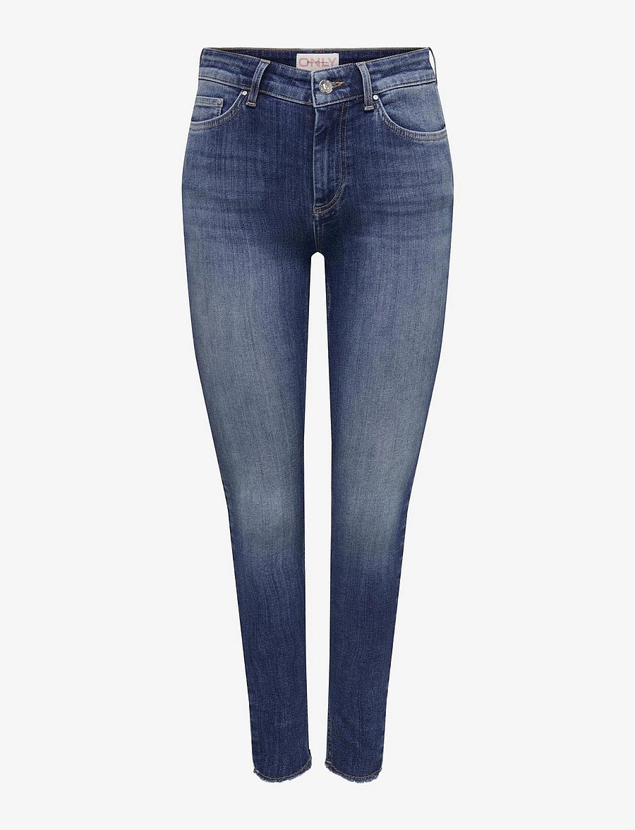 ONLY - ONLBLUSH MID SK ANK RW DNM REA194 NOOS - skinny jeans - medium blue denim - 1