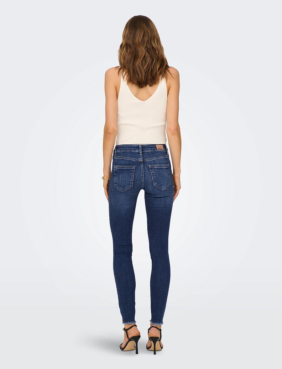 ONLY - ONLBLUSH MID SK ANK RW DNM REA194 NOOS - skinny jeans - medium blue denim - 3