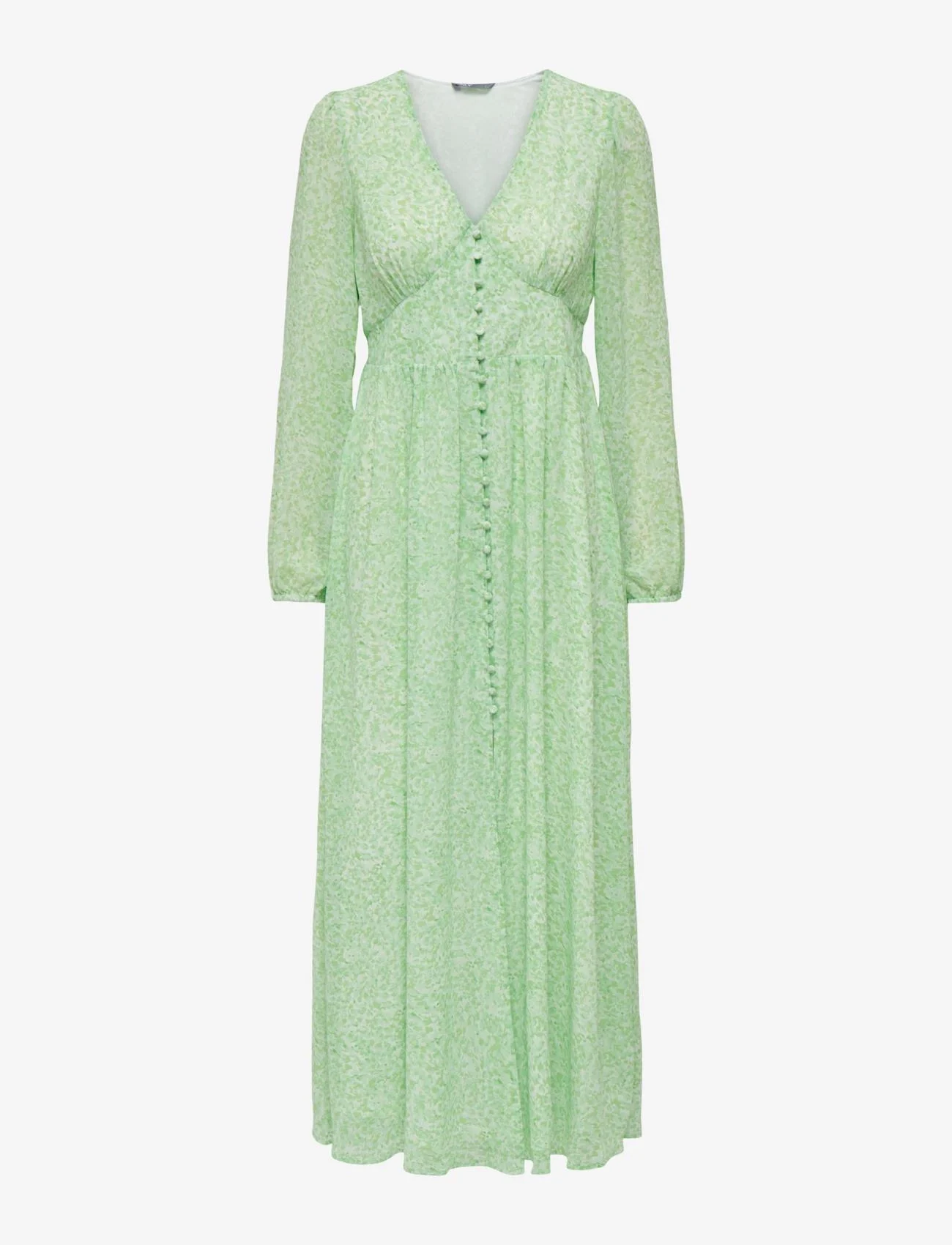 ONLY - ONLAMANDA L/S LONG DRESS CS PTM - festkläder till outletpriser - summer green - 0