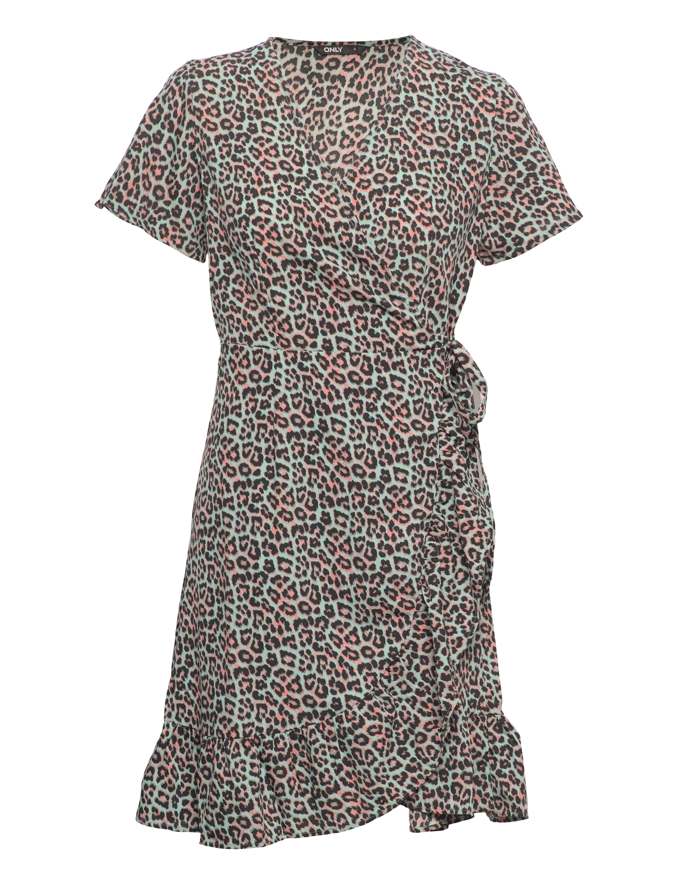 ONLY ONLCODY S/S WRAP DRESS CS PTM - Kleider - BERYL GREEN / multi
