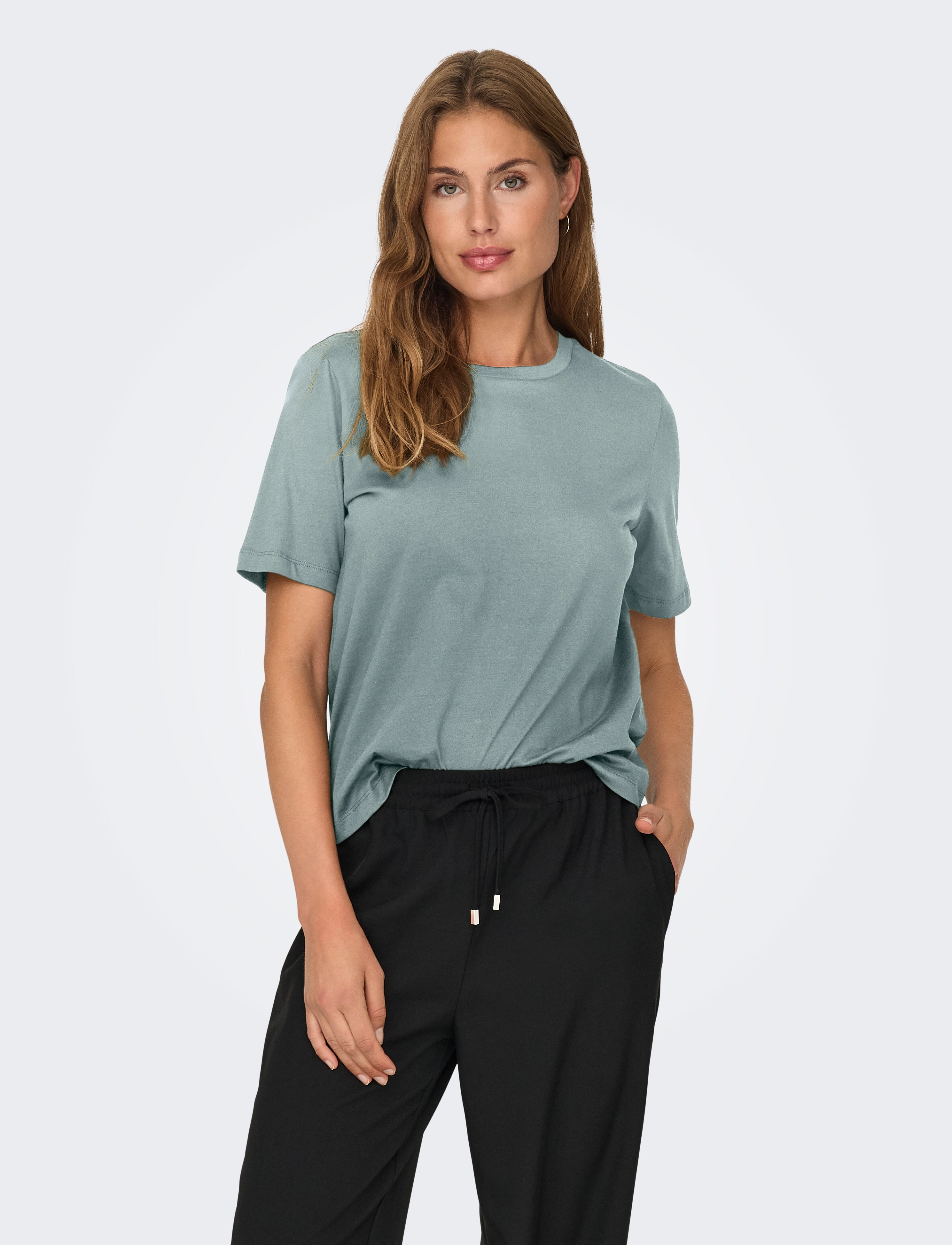 ONLY ONLONLY S/S TEE JRS NOOS - T-shirts & Toppe - BALSAM GREEN / green