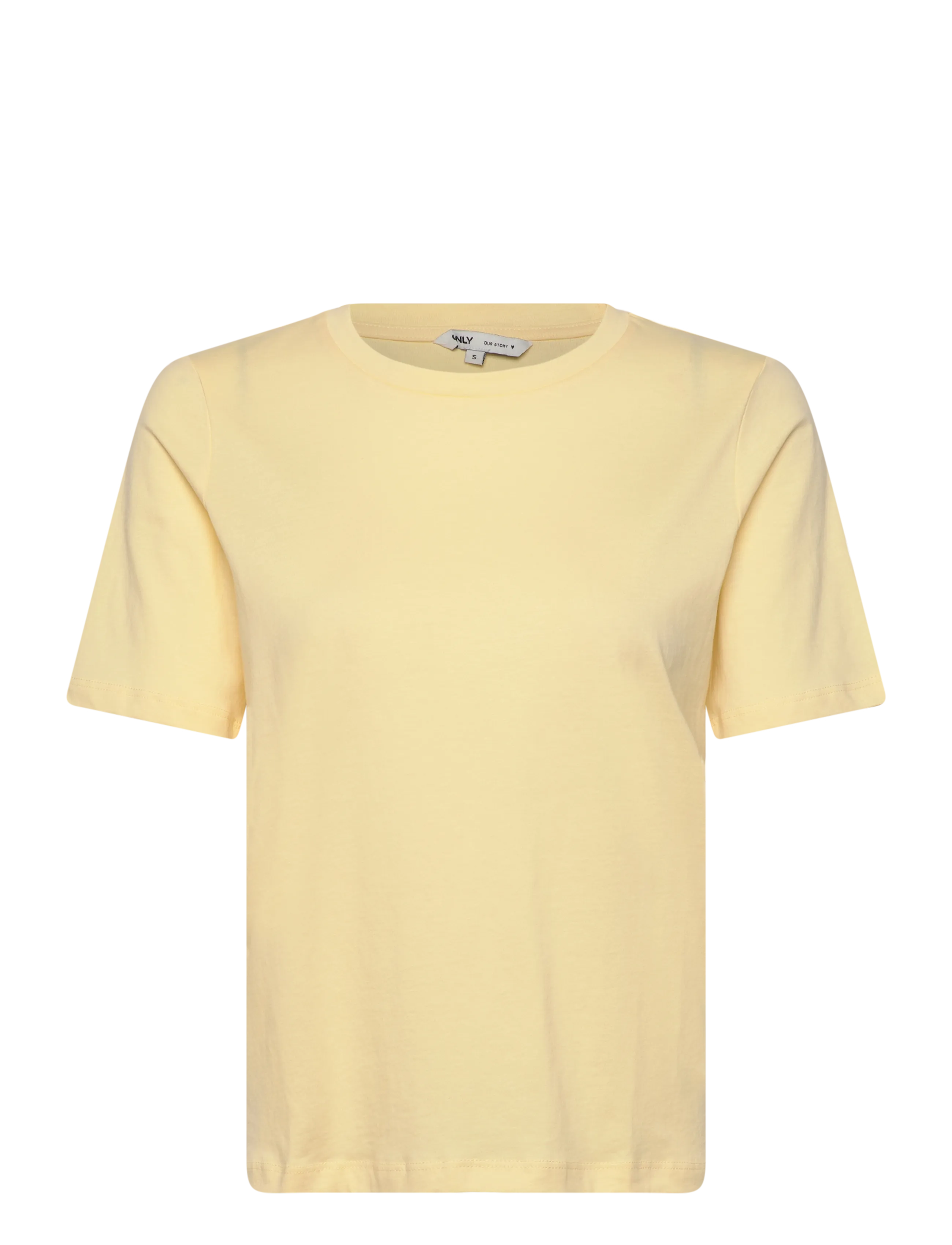 ONLY ONLONLY S/S TEE JRS NOOS - T-shirts & Toppe - DOUBLE CREAM / yellow
