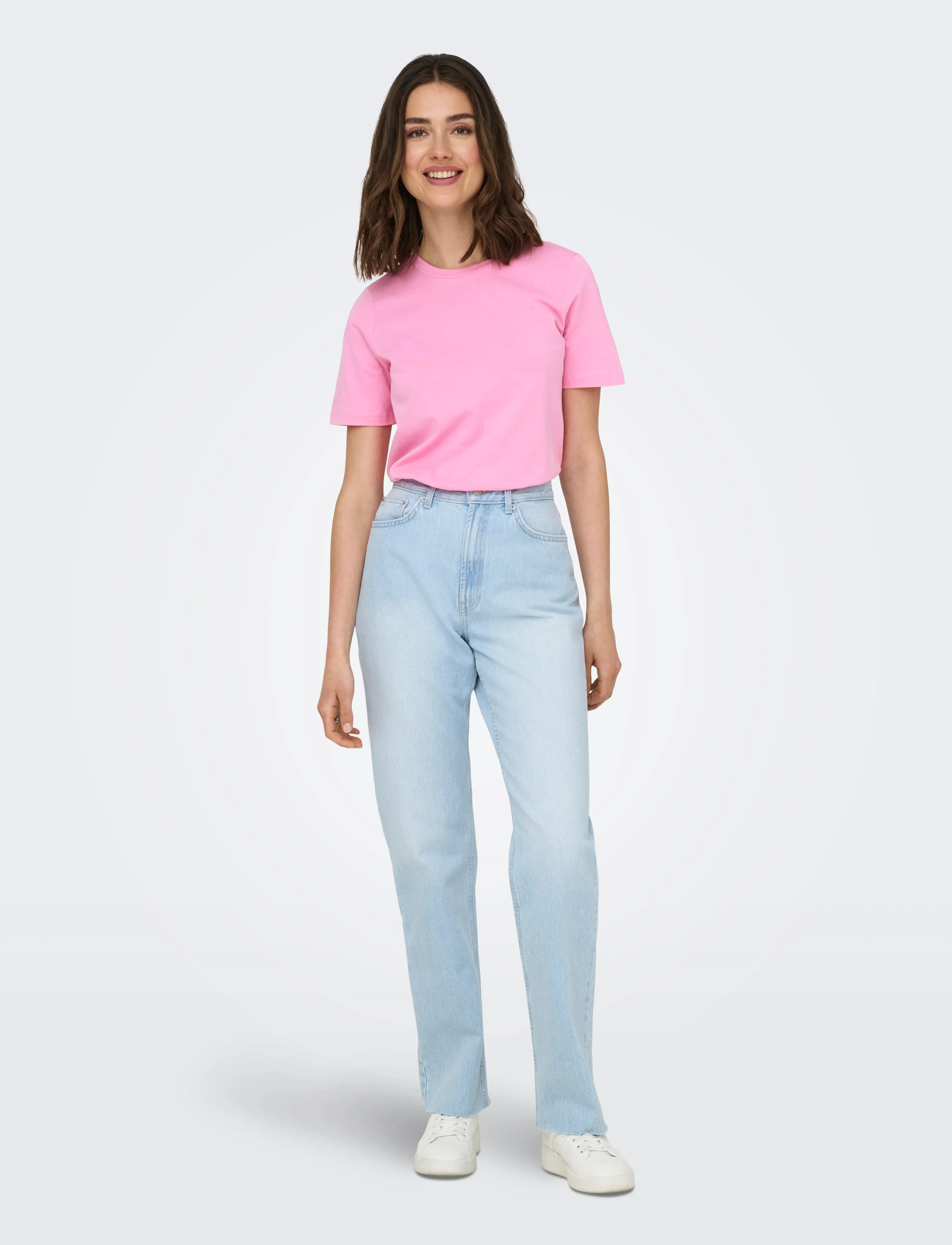 ONLY - ONLONLY S/S TEE JRS NOOS - t-särgid - sachet pink - 4