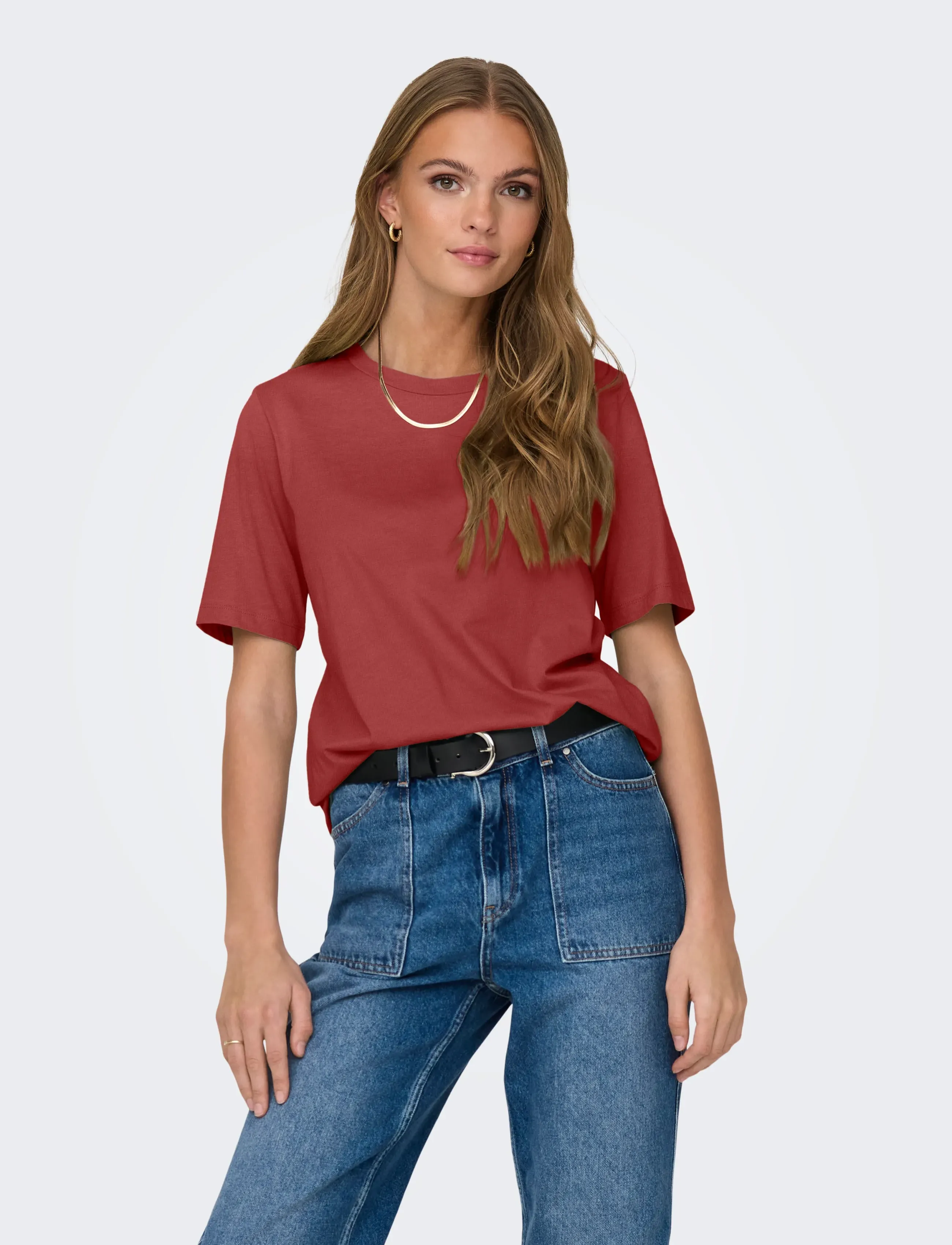 ONLY ONLONLY S/S TEE JRS NOOS - T-särgid ja alussärgid - SPICED APPLE / red