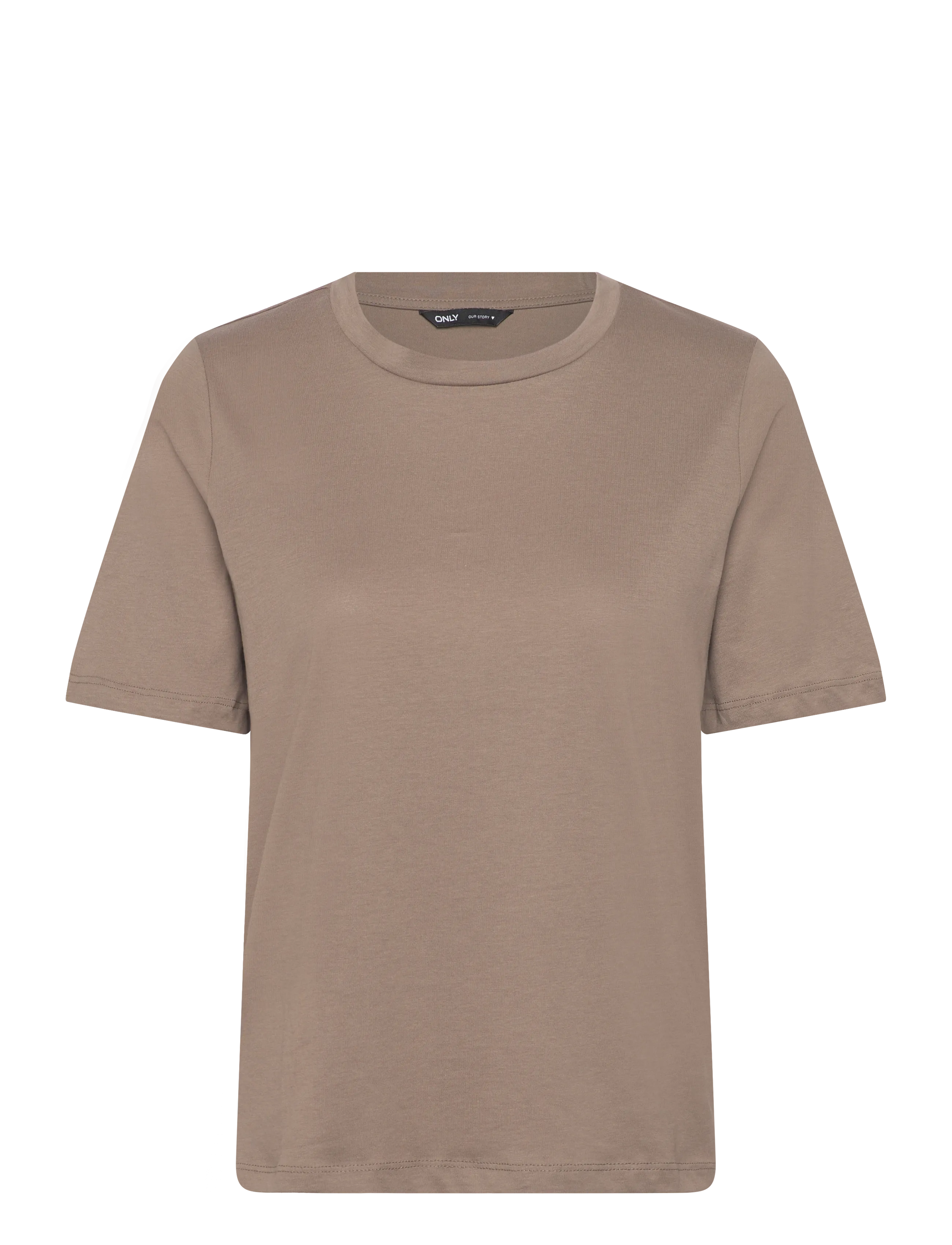 ONLY ONLONLY S/S TEE JRS NOOS - T-Shirts & Tops - WALNUT / brown