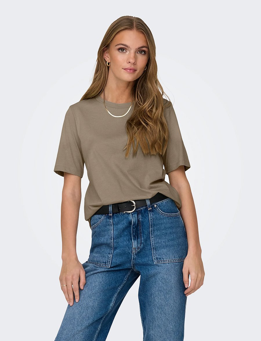 ONLY - ONLONLY S/S TEE JRS - t-särgid - walnut - 0