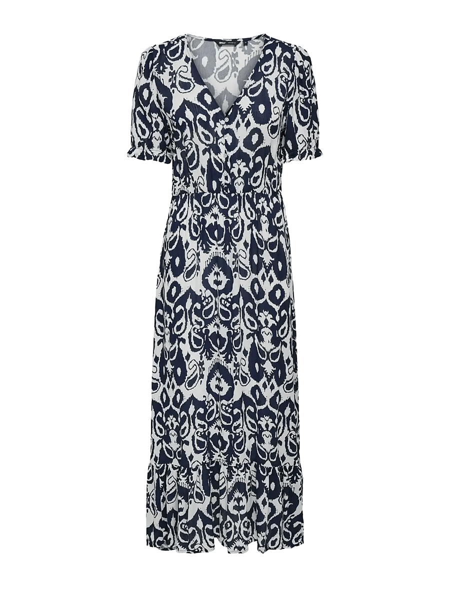 ONLY - ONLCHIANTI S/S LONG DRESS WVN NOOS - night sky - 1