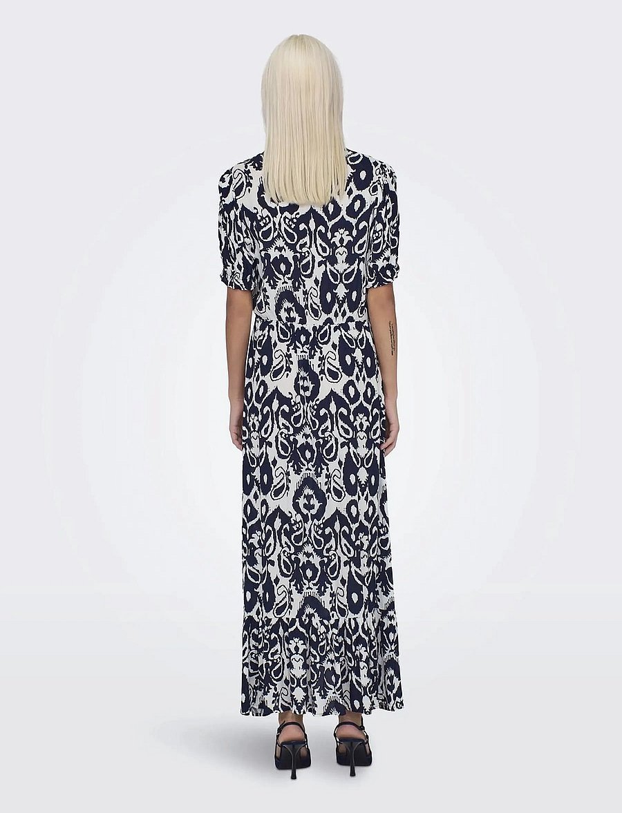ONLY - ONLCHIANTI S/S LONG DRESS WVN NOOS - night sky - 3