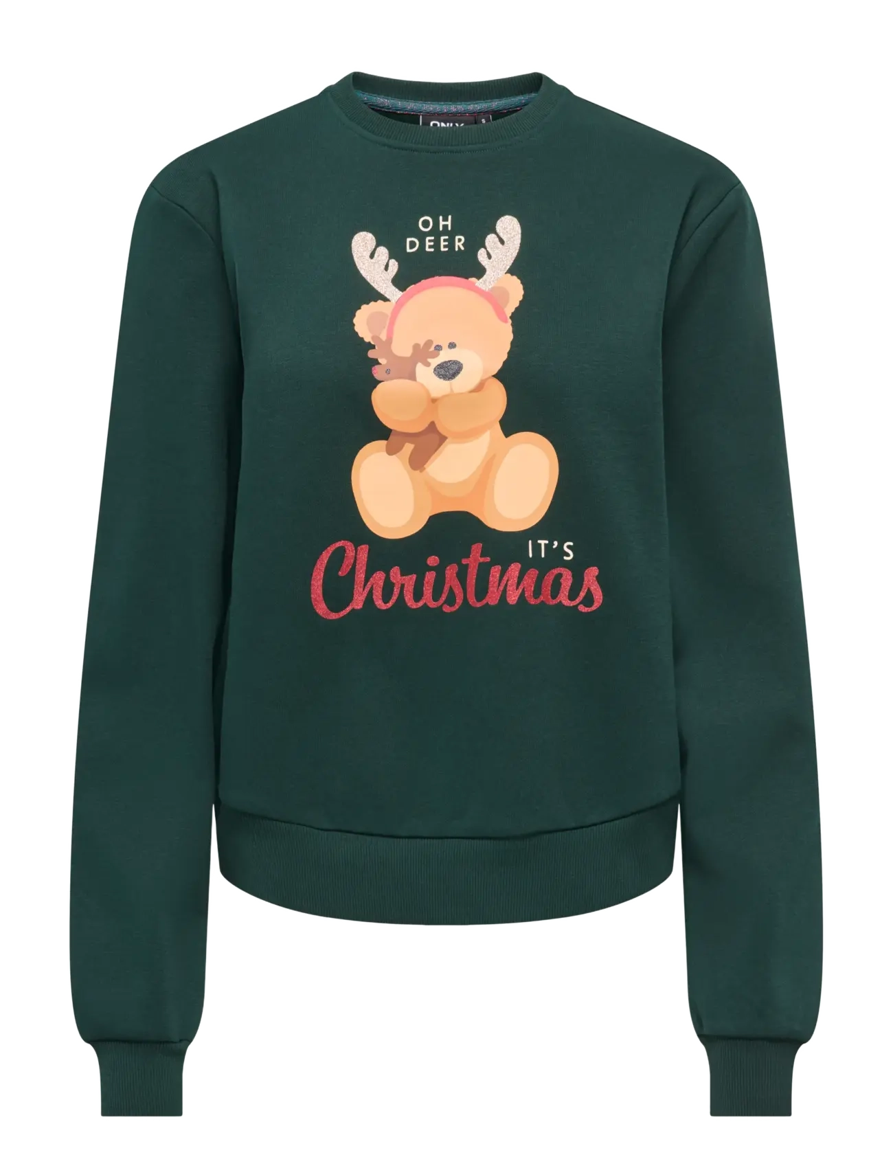 ONLY ONLYDA XMAS L/S O-NECK BOX SWT - Kläder - PONDEROSA PINE / green