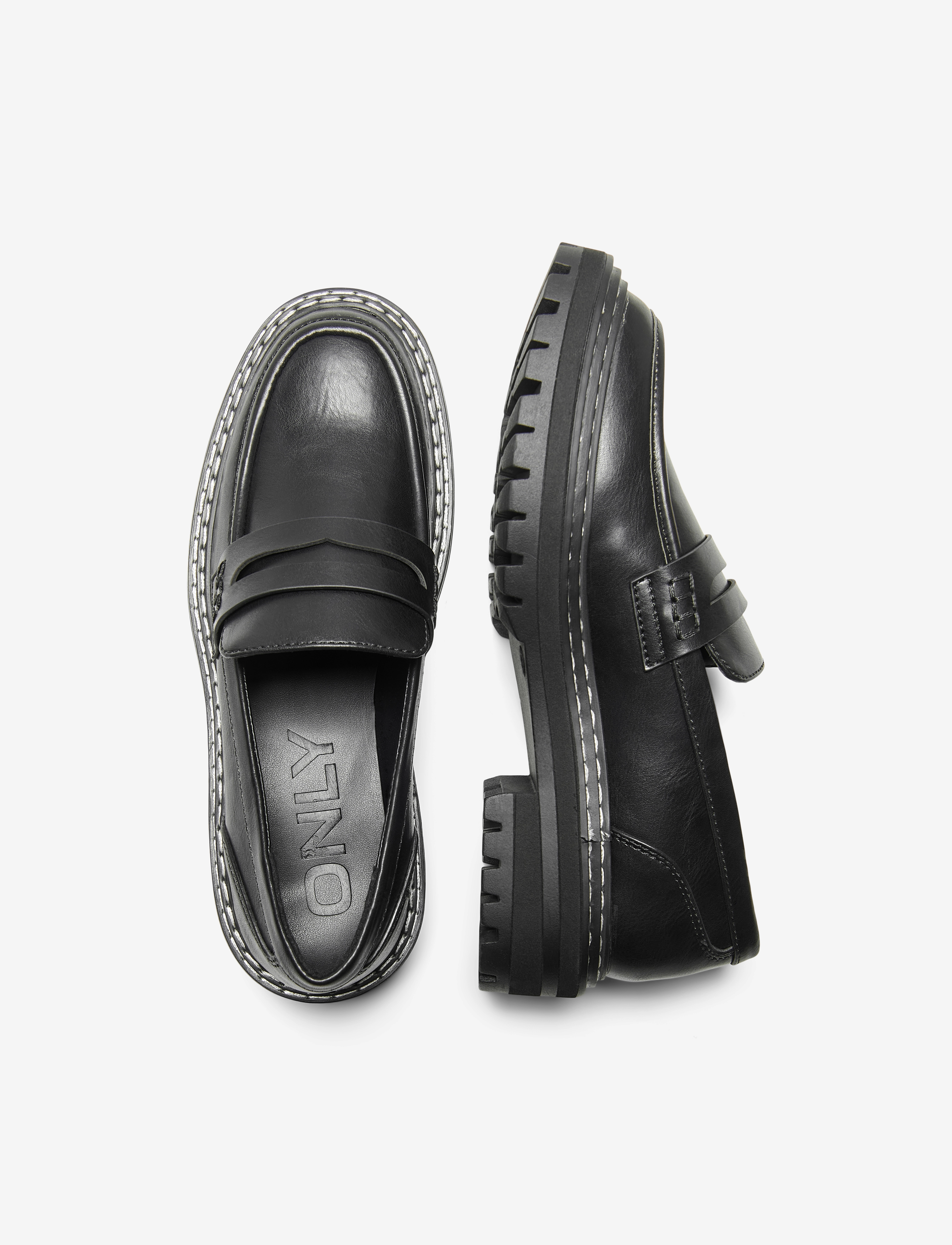 ONLY - ONLBETH-3 PU LOAFER - NOOS - sievietēm - black - 3