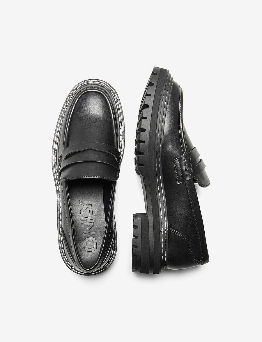ONLY - ONLBETH-3 PU LOAFER - NOOS - modetrends - black - 3