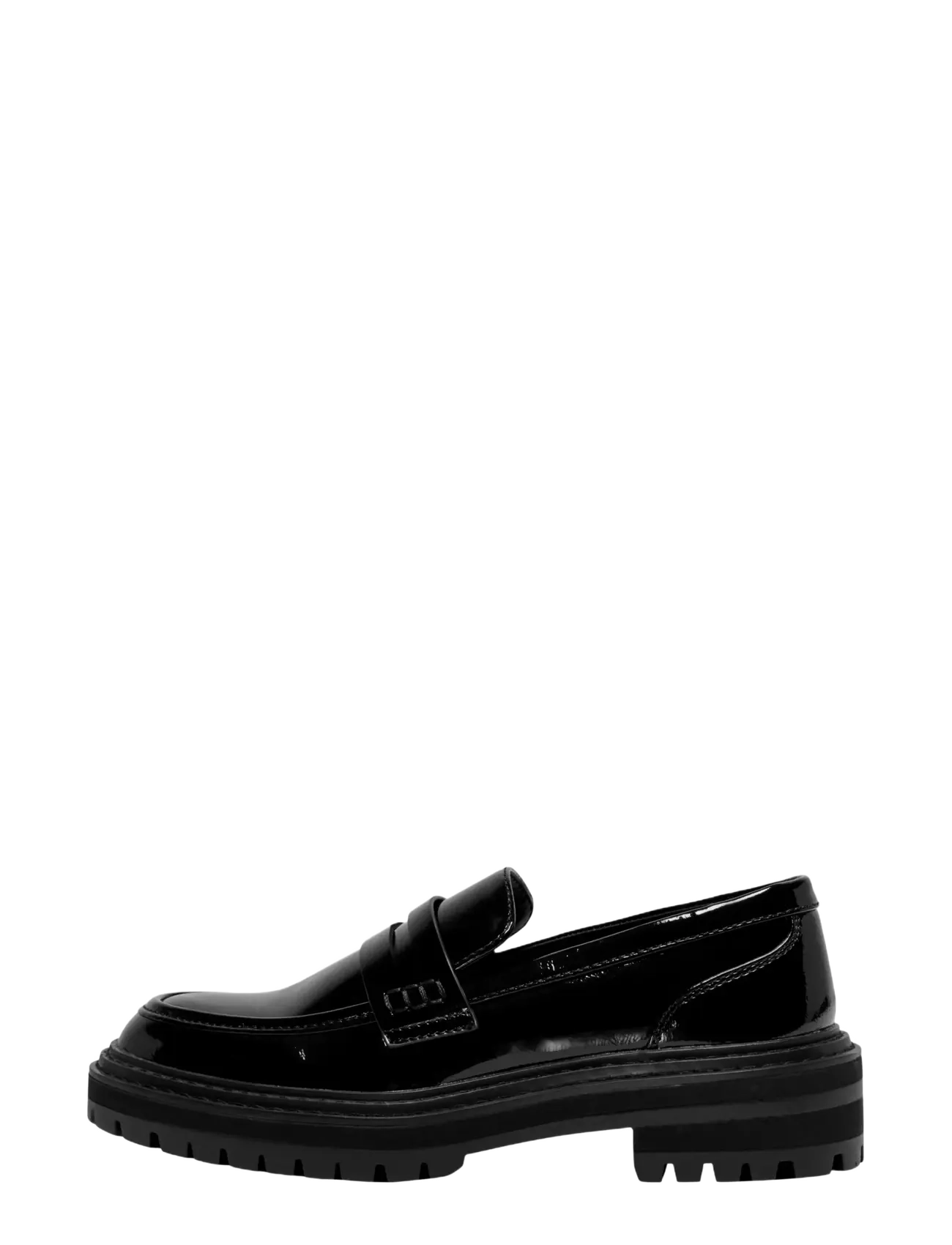 ONLY ONLBETH-3 PU LOAFER - NOOS - Schuhe - BLACK / black