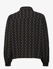 ONLY - ONLNOVA LUX L/S EMMA SHIRT AOP PTM - langärmlige hemden - black - 1