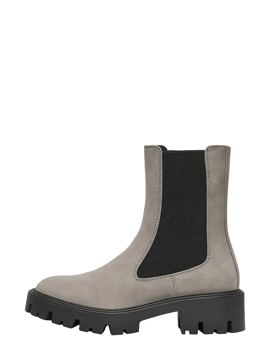 ONLY - ONLBETTY-1 NUBUCK PU BOOT - NOOS - platta ankelboots - alloy - 0