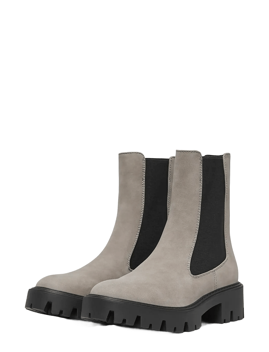 ONLY - ONLBETTY-1 NUBUCK PU BOOT - NOOS - platta ankelboots - alloy - 2