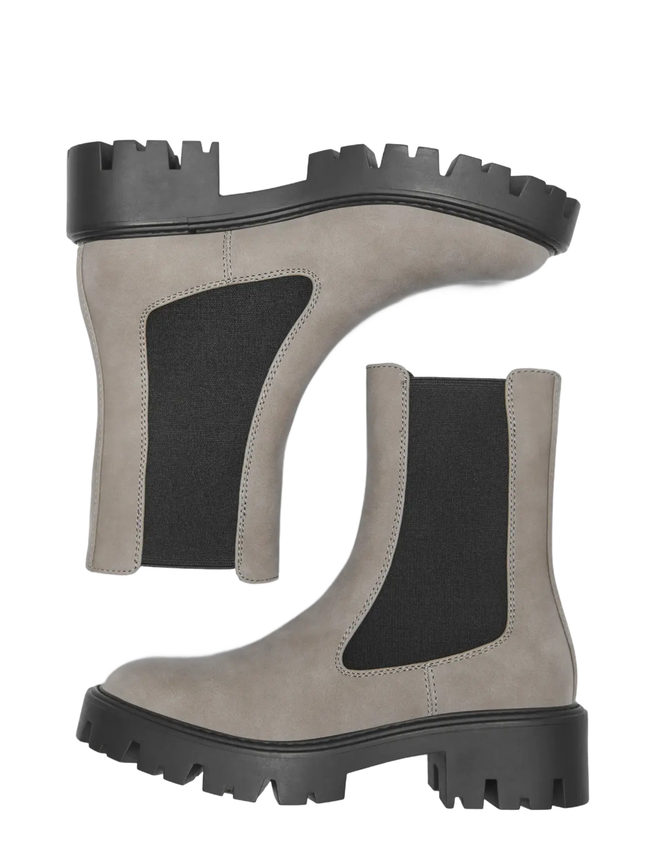 ONLY - ONLBETTY-1 NUBUCK PU BOOT - NOOS - flade ankelstøvler - alloy - 3