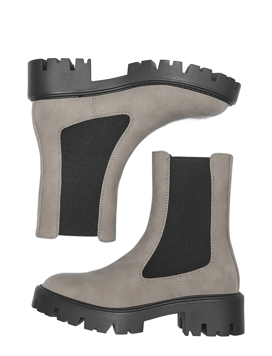 ONLY - ONLBETTY-1 NUBUCK PU BOOT - NOOS - platta ankelboots - alloy - 3