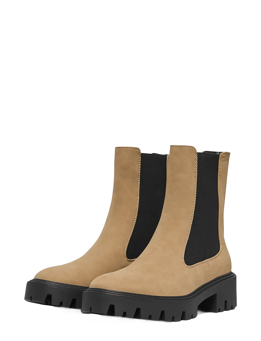 ONLY - ONLBETTY-1 NUBUCK PU BOOT - NOOS - flade ankelstøvler - cocoa crÉme - 2