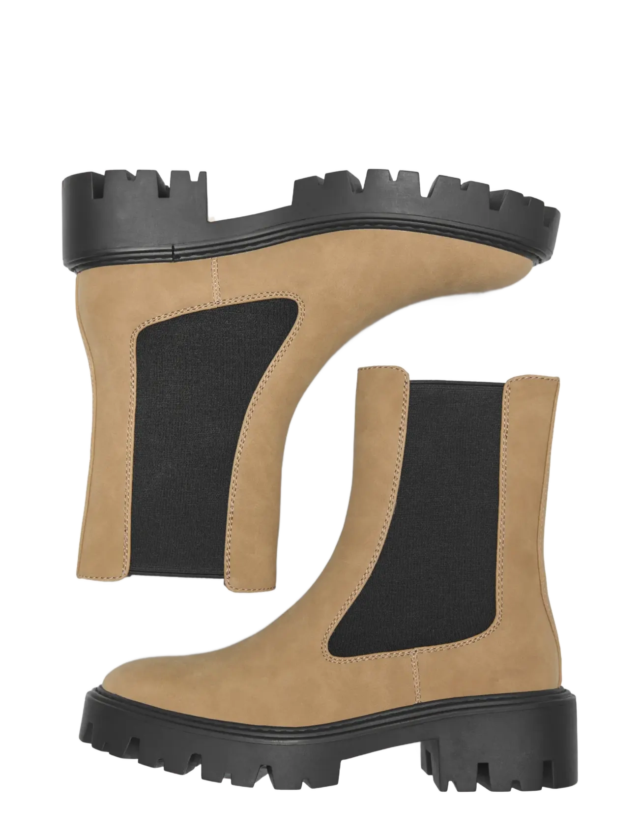 ONLY - ONLBETTY-1 NUBUCK PU BOOT - NOOS - cocoa crÉme - 3