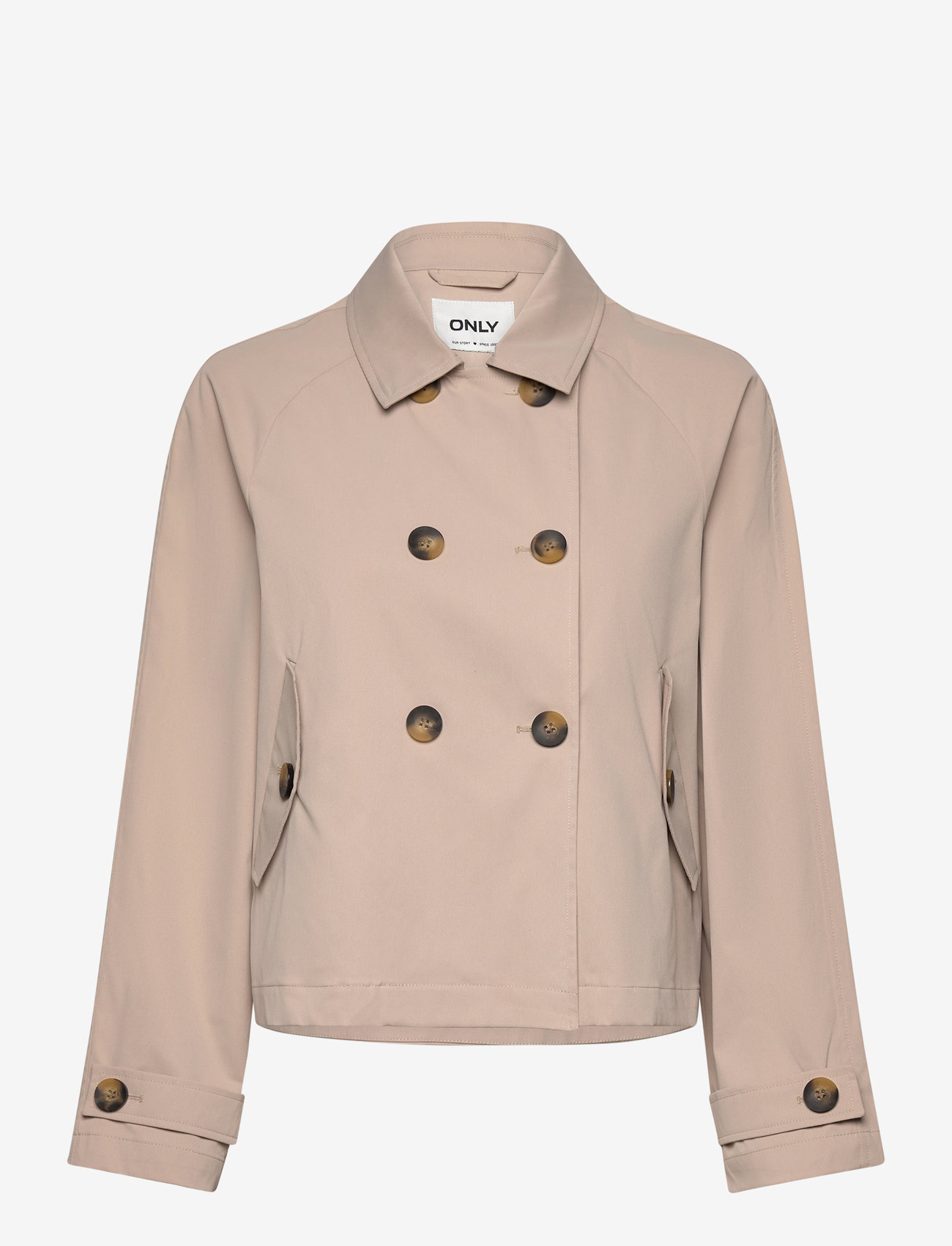 ONLY - ONLAPRIL LIFE SHORT TRENCHCOAT OTW NOOS - oxford tan - 1